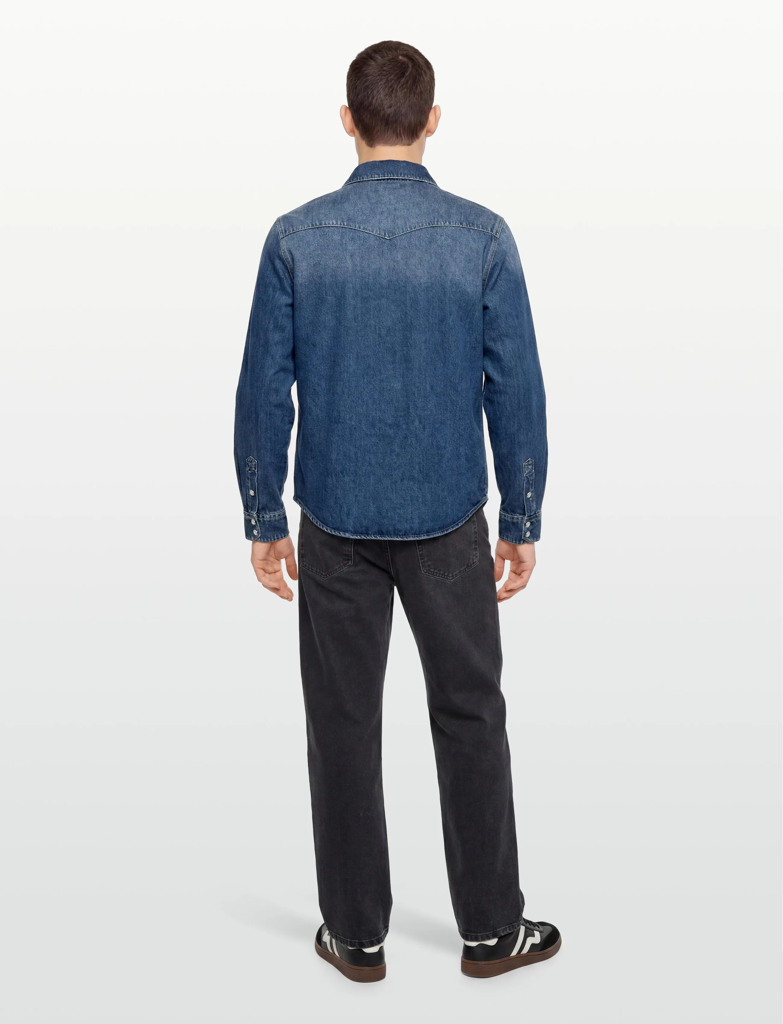 HOLZWEILER - M Slim Denim Shirt - prezenty urodzinowe - blue - 4