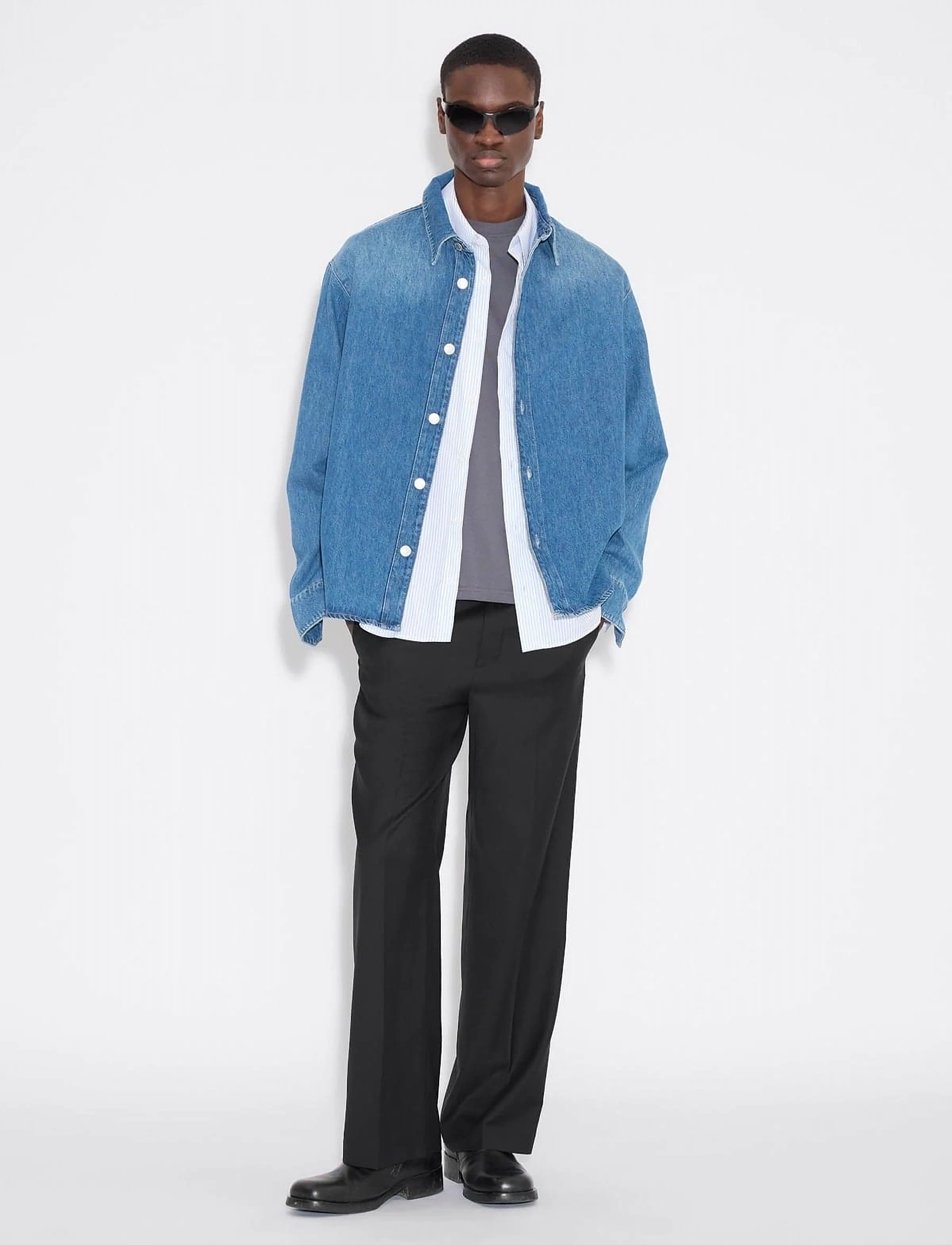 HOLZWEILER M Relaxed Denim Shirt - Spring Wardrobe - BLUE / blue