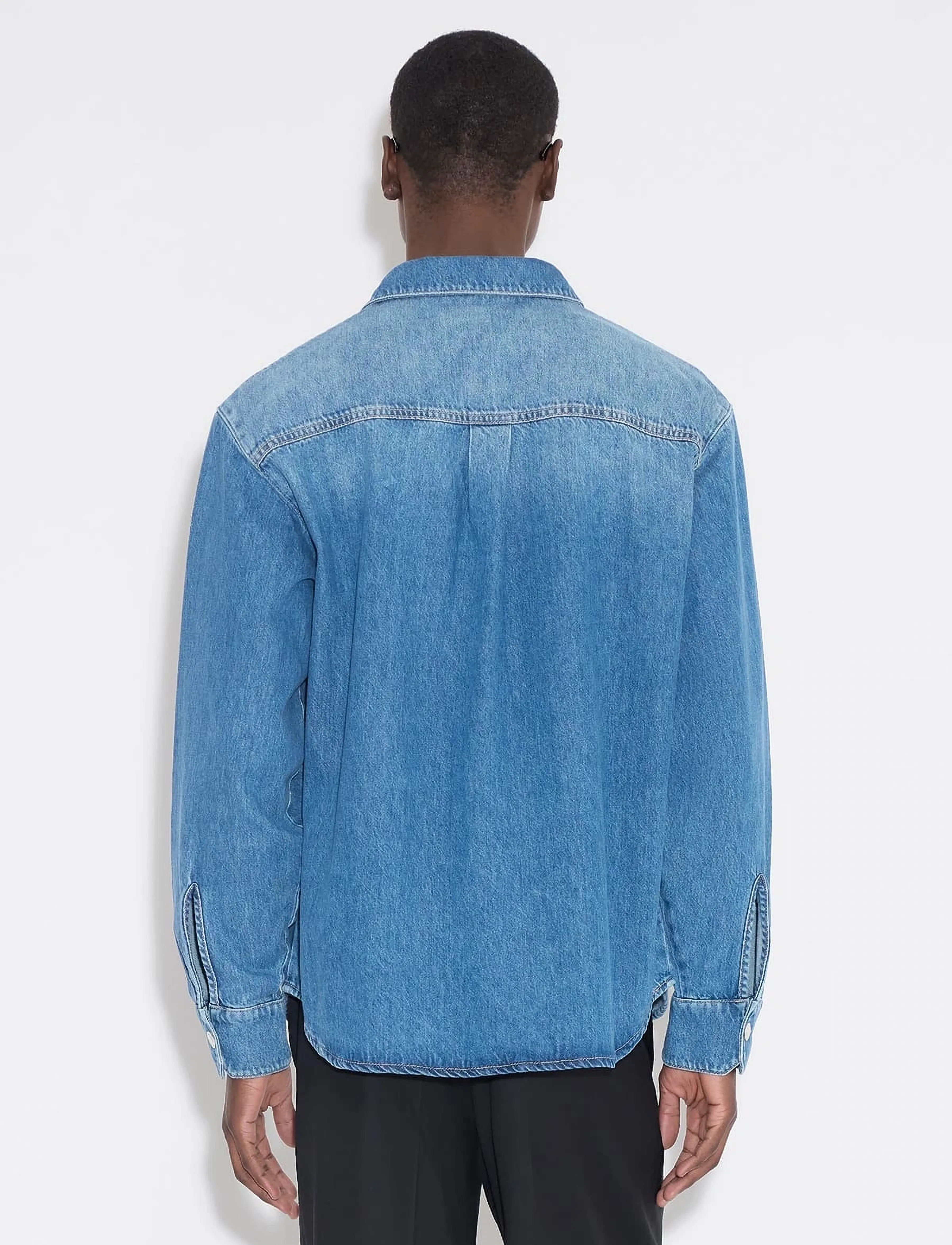 HOLZWEILER - M Relaxed Denim Shirt - basic-hemden - blue - 3