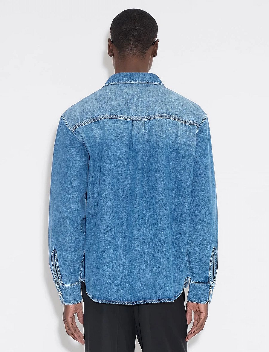 HOLZWEILER - M Relaxed Denim Shirt - basic skjorter - blue - 3