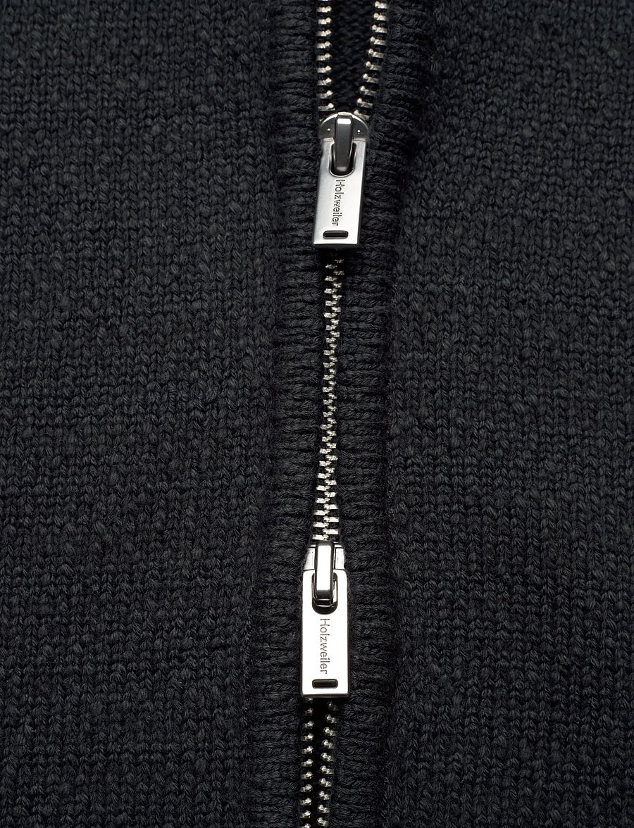 HOLZWEILER - Atlantic Zip Cardgan - cardigans - navy - 4