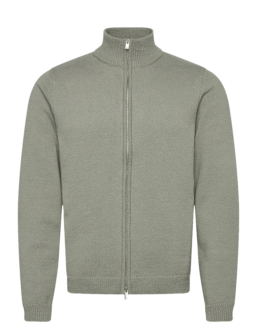 HOLZWEILER - Atlantic Zip Cardgan - cardigans - teal - 1