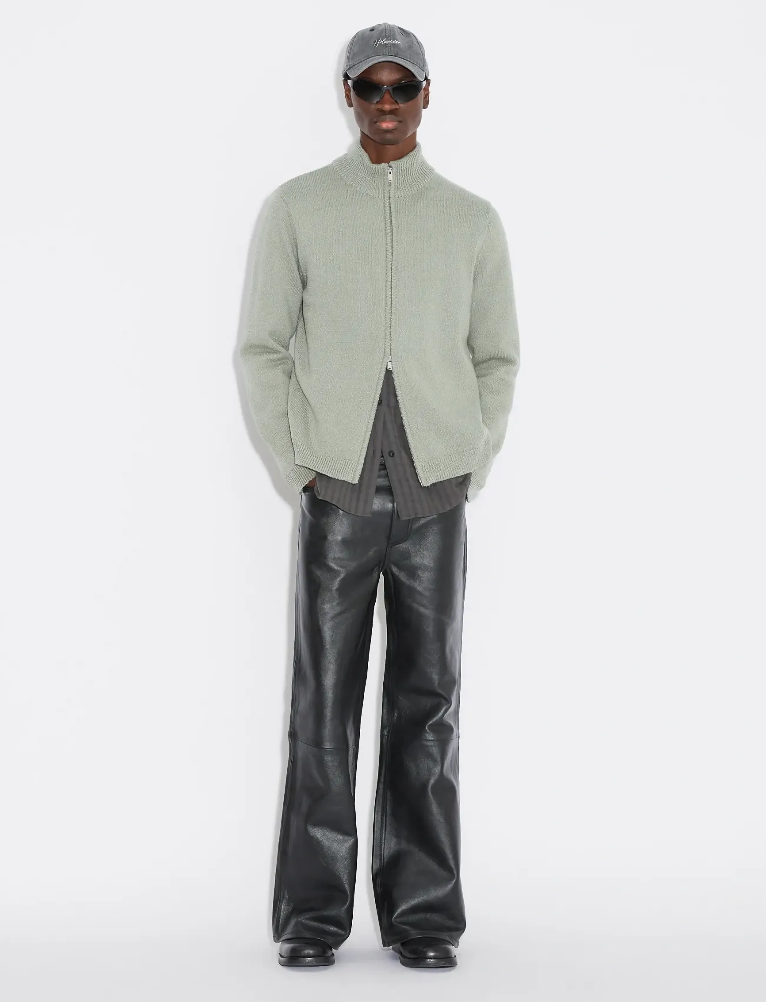 HOLZWEILER Atlantic Zip Cardgan - Spring Wardrobe - TEAL / khaki/green