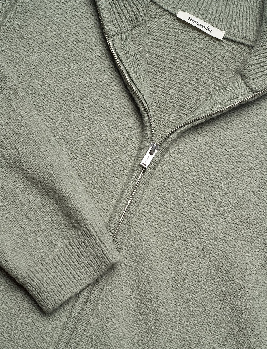 HOLZWEILER - Atlantic Zip Cardgan - cardigans - teal - 3