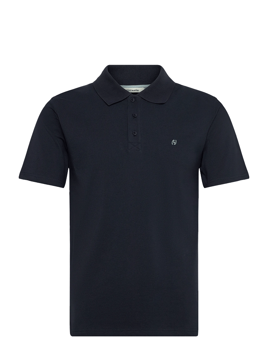 HOLZWEILER - Slim Pique - kortærmede poloer - navy - 1