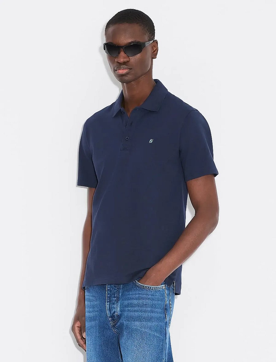 HOLZWEILER - Slim Pique - kortærmede poloer - navy - 3
