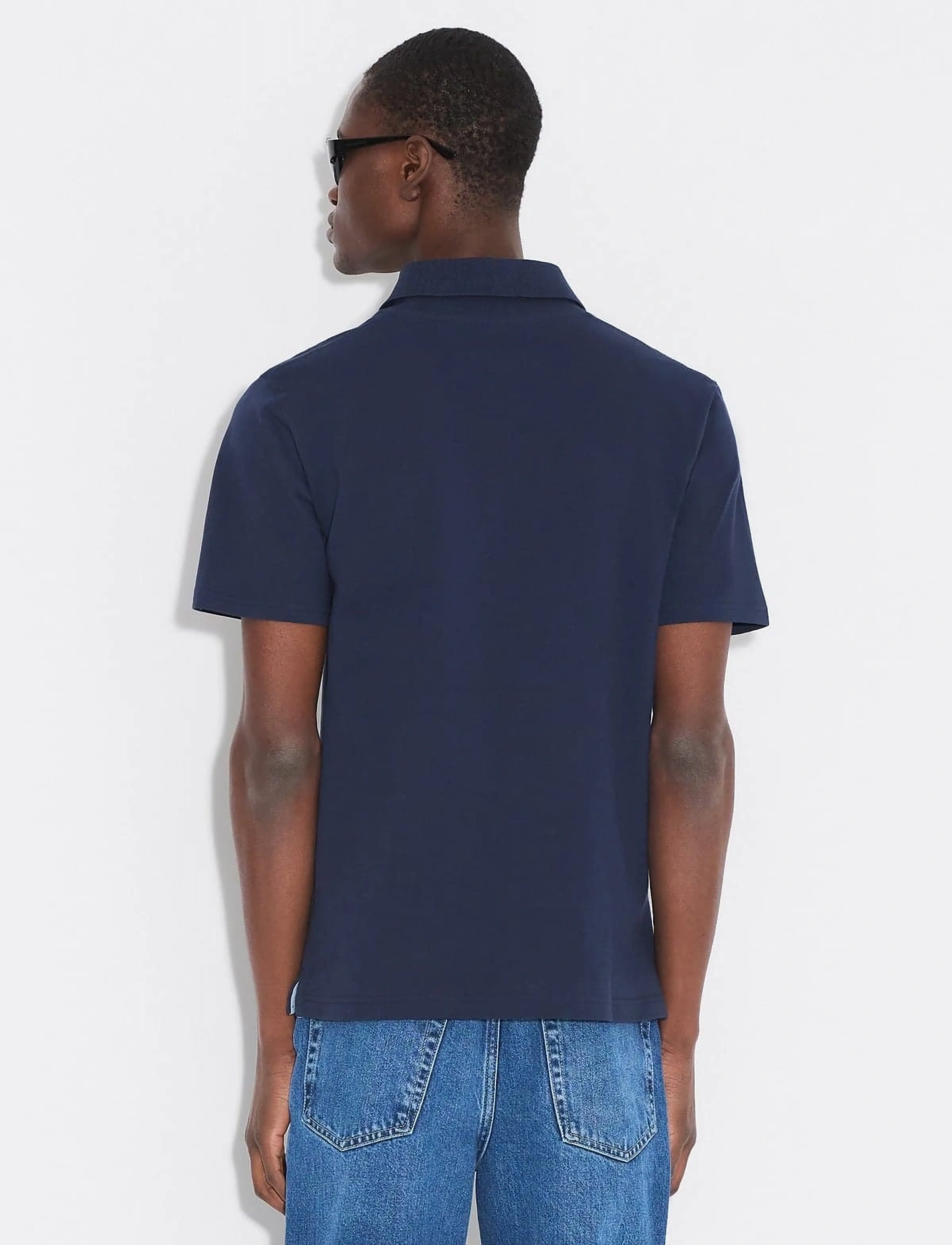 HOLZWEILER - Slim Pique - lühikeste varrukatega polod - navy - 4