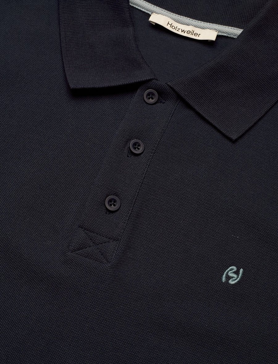 HOLZWEILER - Slim Pique - kortærmede poloer - navy - 5
