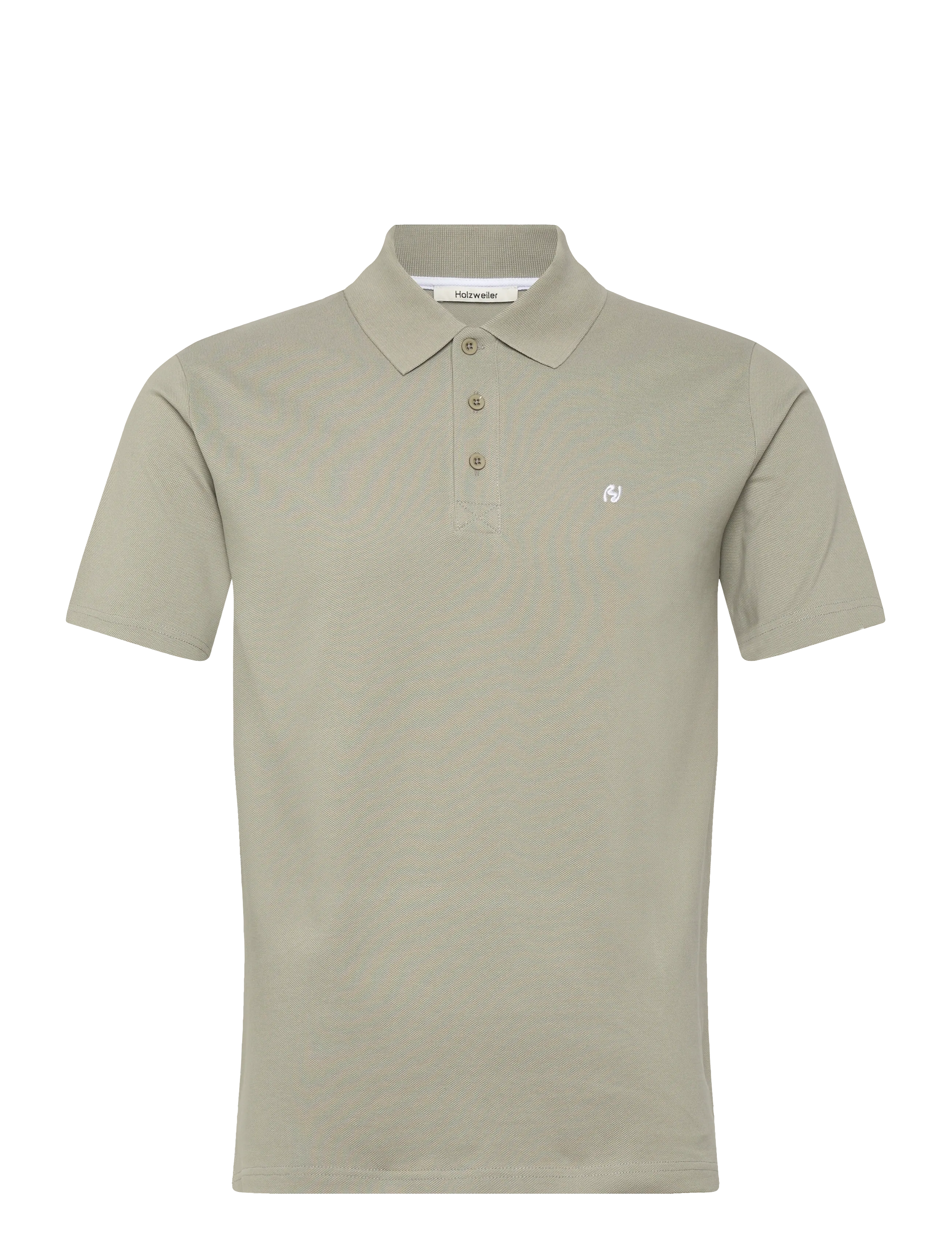 HOLZWEILER Slim Pique - Kleidung - TEAL / khaki/green