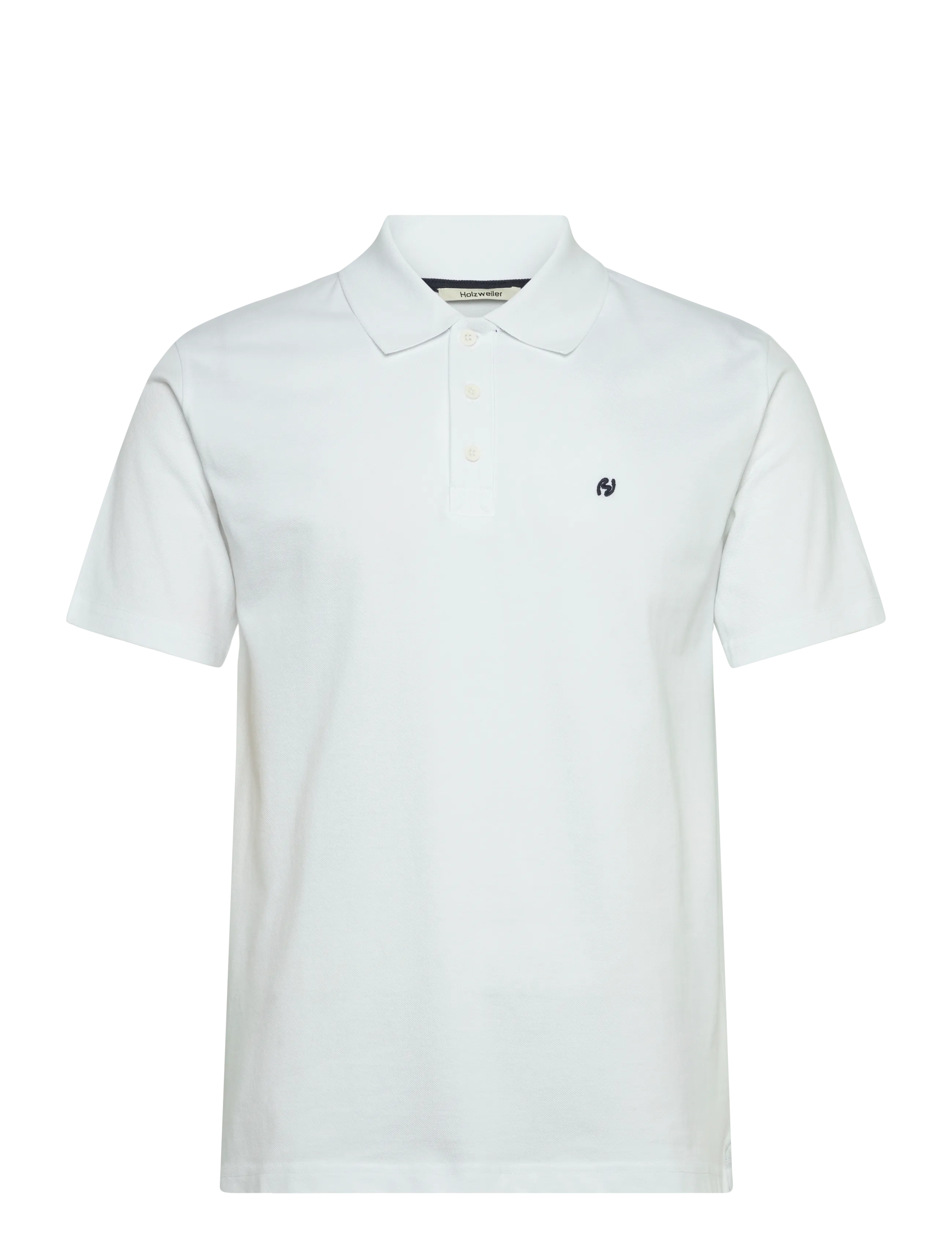 HOLZWEILER Slim Pique Weiß - S - Herren