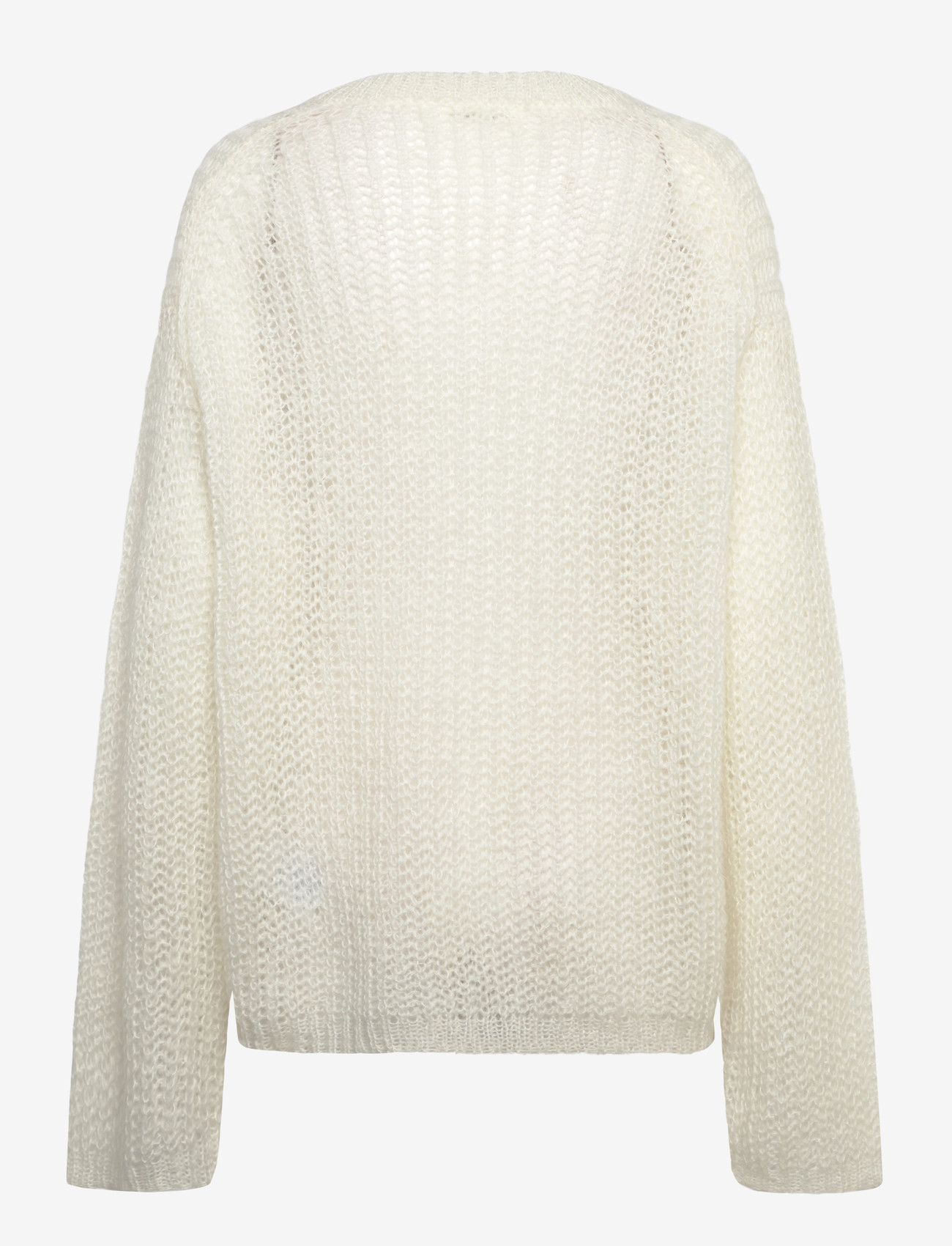 HOLZWEILER - Boxy Mohair V-Neck - pullover - ecru - 2