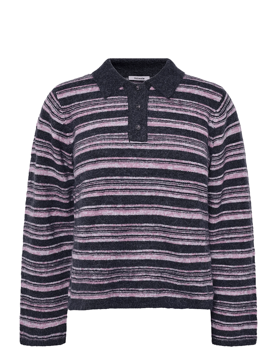 HOLZWEILER - Olivia Wool Polo Sweater - pullover - lilac mix - 0