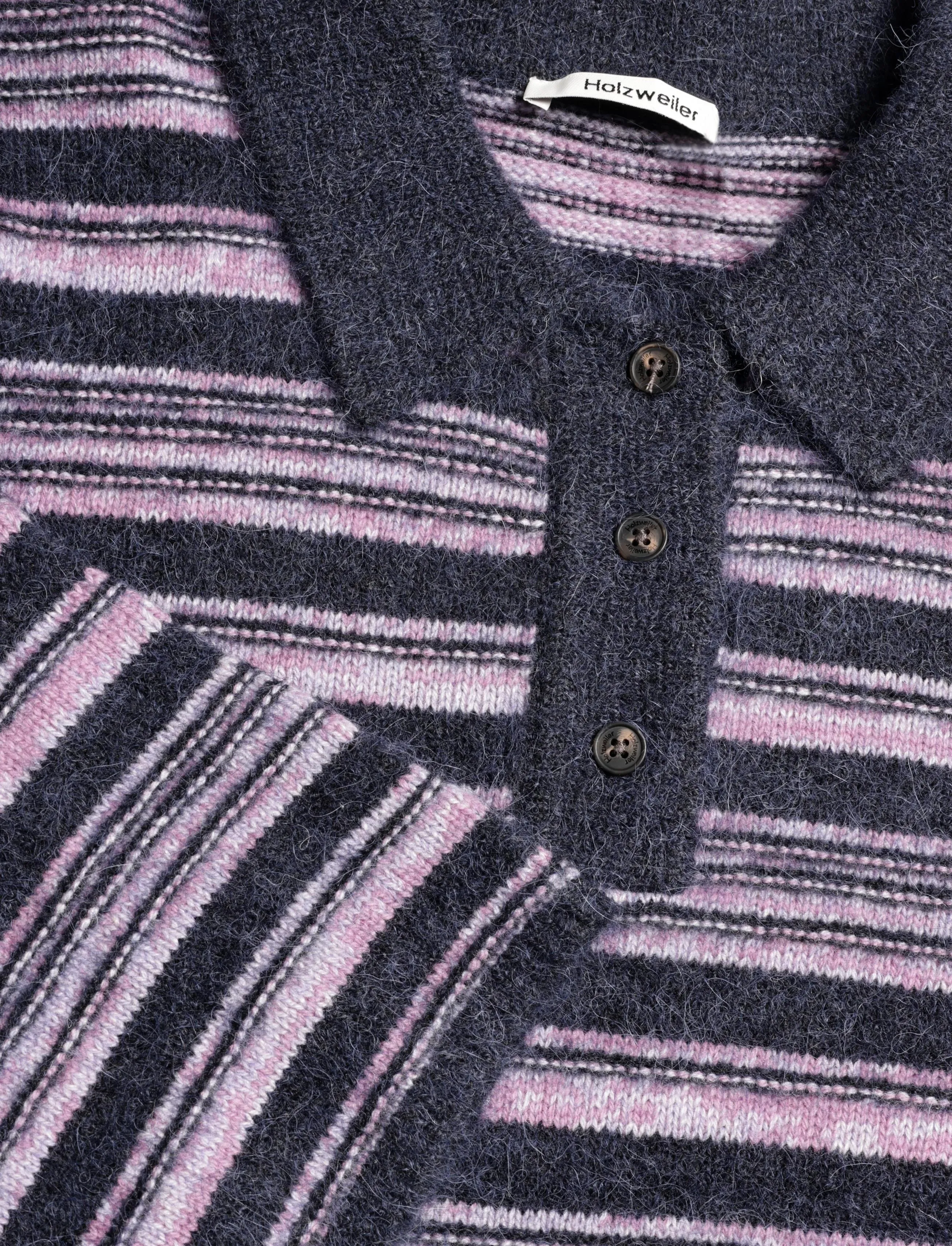 HOLZWEILER - Olivia Wool Polo Sweater - pullover - lilac mix - 2