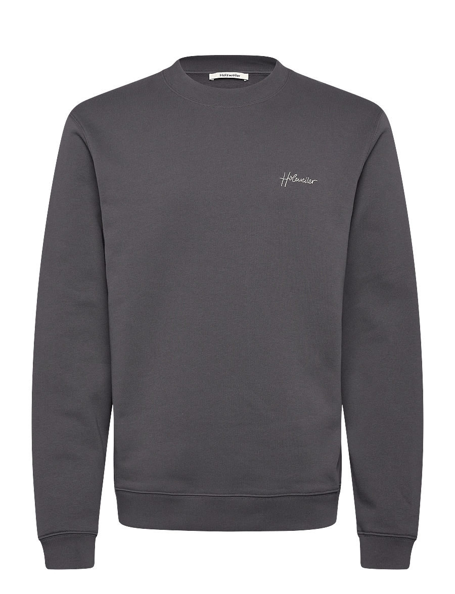 HOLZWEILER - Embroidery Crew - sweatshirts - dk. grey - 1