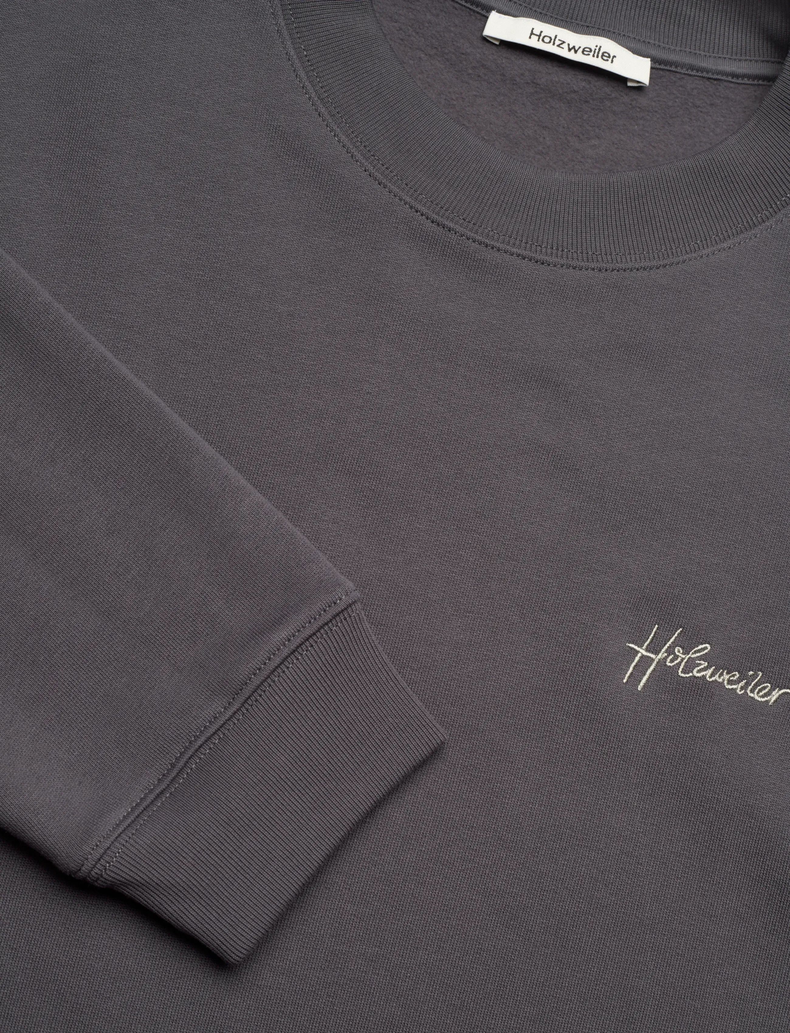 HOLZWEILER - Embroidery Crew - sweatshirts - dk. grey - 5