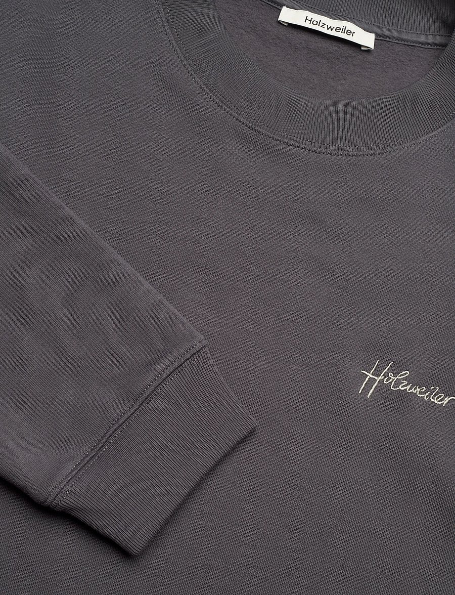 HOLZWEILER - Embroidery Crew - sweatshirts - dk. grey - 5
