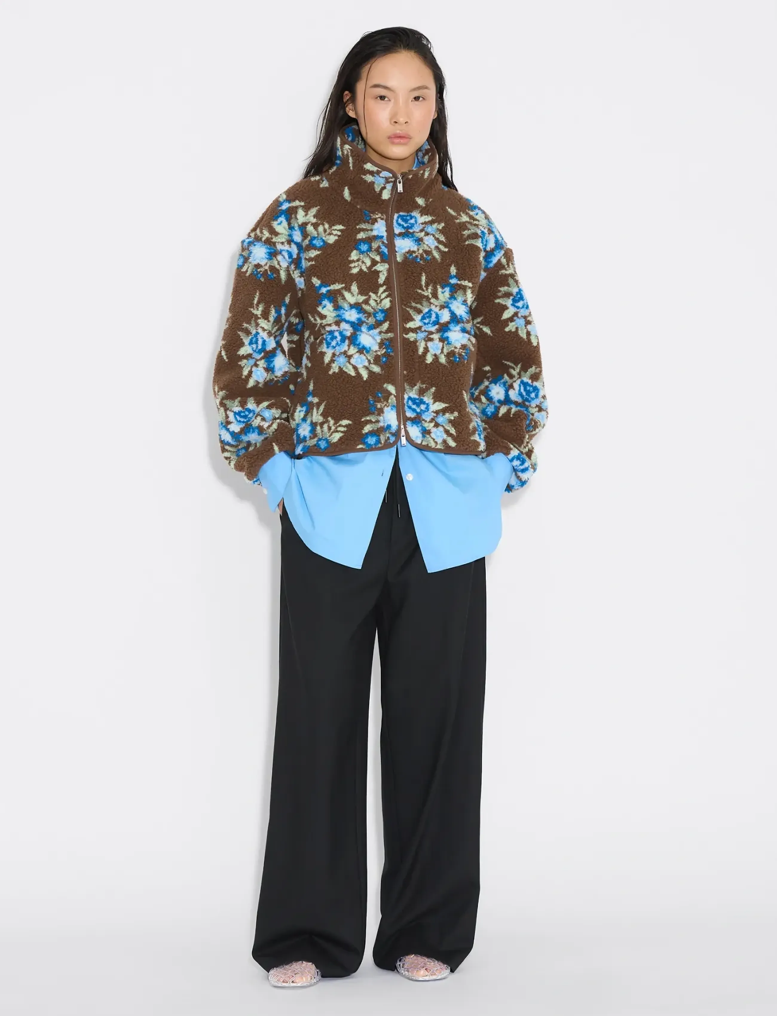 HOLZWEILER Rype Fleece Jacket - Jaunumi - BROWN MIX / brown