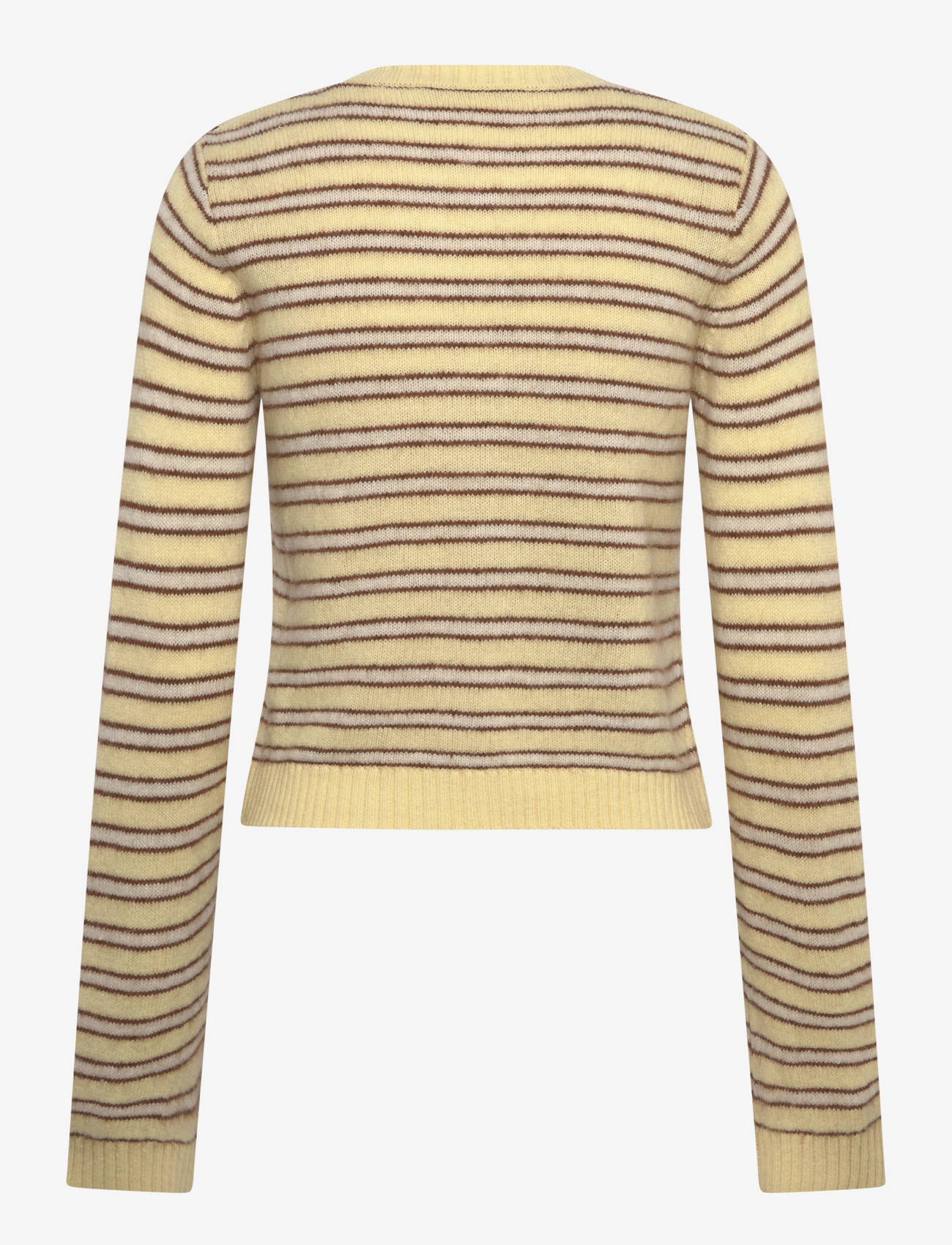 HOLZWEILER - Stripe Wool Cardigan - kardiganid - lt. yellow stripe - 2