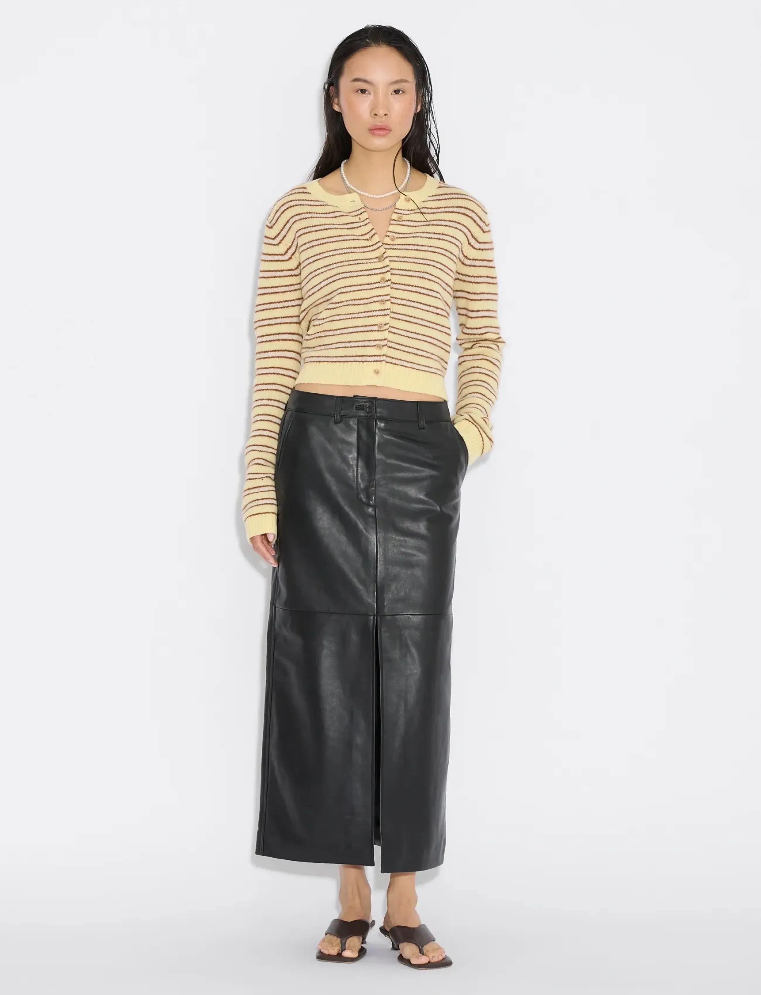 Holzweiler Stripe Wool Cardigan