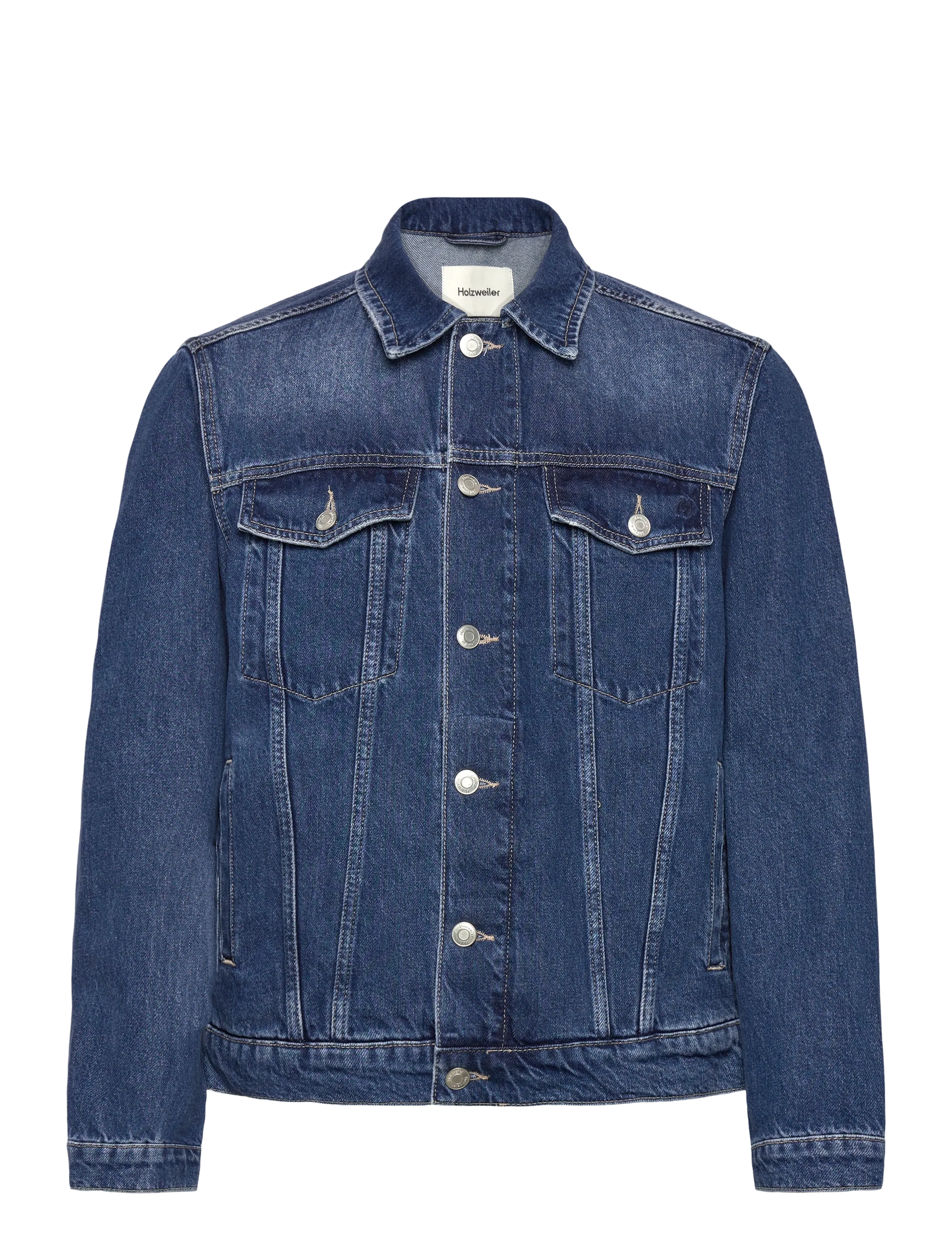 HOLZWEILER M Regular Denim Jacke Blau - L - Herren