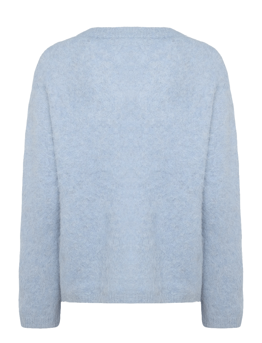 HOLZWEILER - Mona Alpaca V-Neck Sweater - striktrøjer - lt. blue - 1
