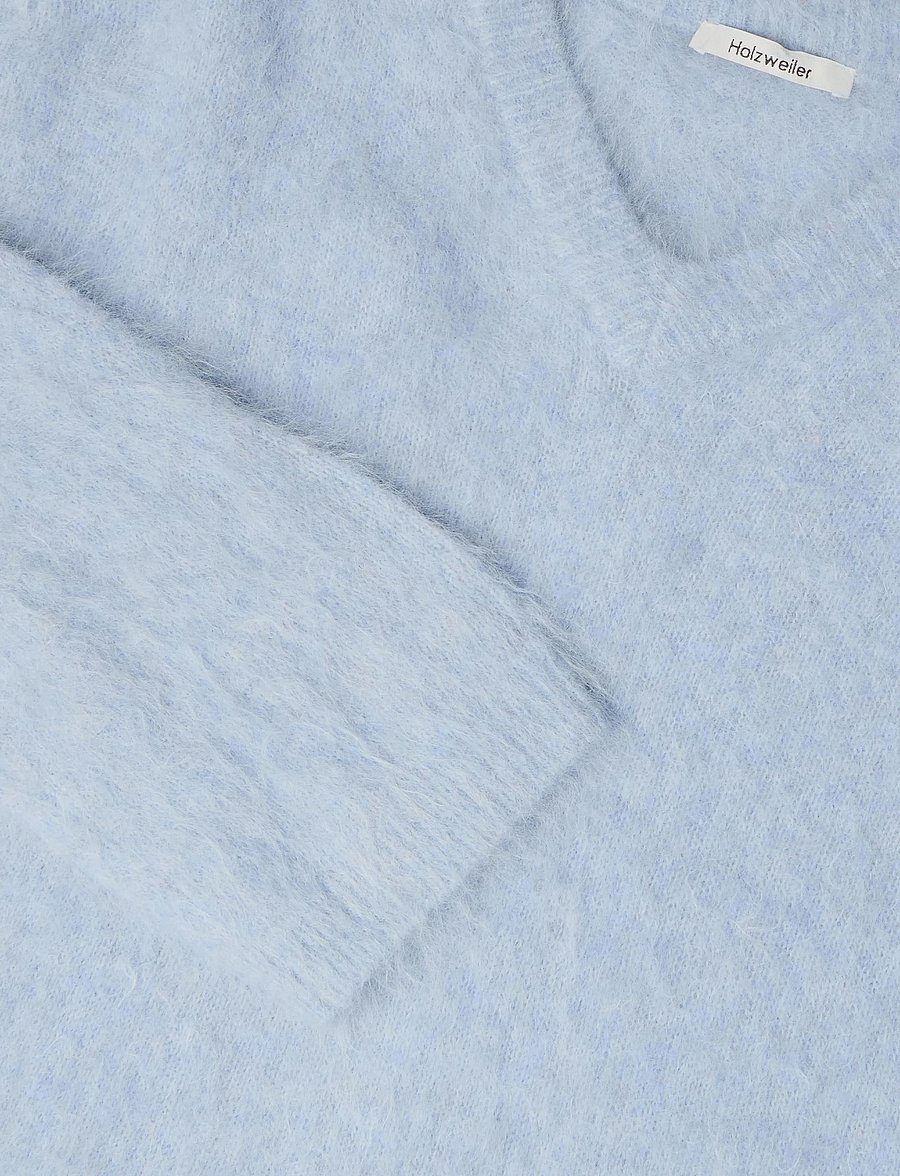 HOLZWEILER - Mona Alpaca V-Neck Sweater - striktrøjer - lt. blue - 2