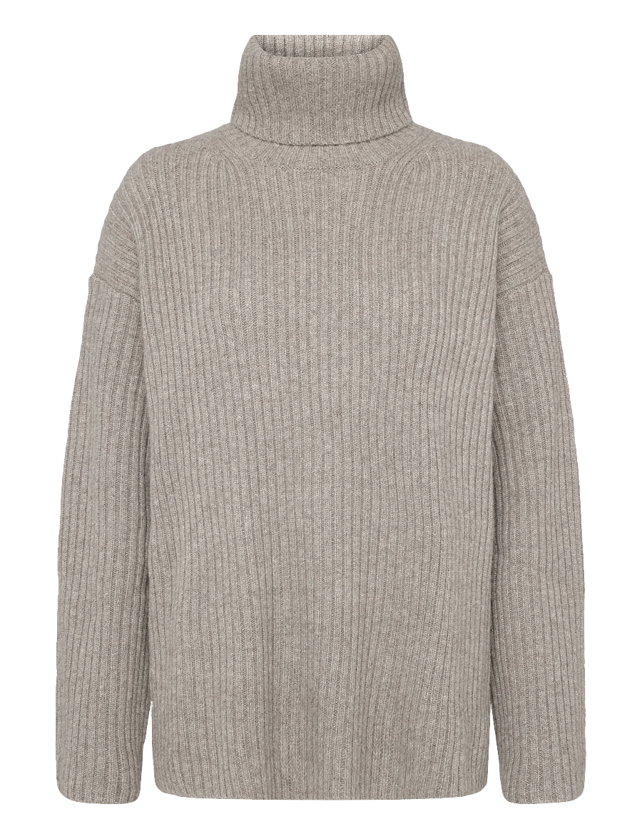 HOLZWEILER - Amara Rib Turtleneck - pullover - taupe - 0