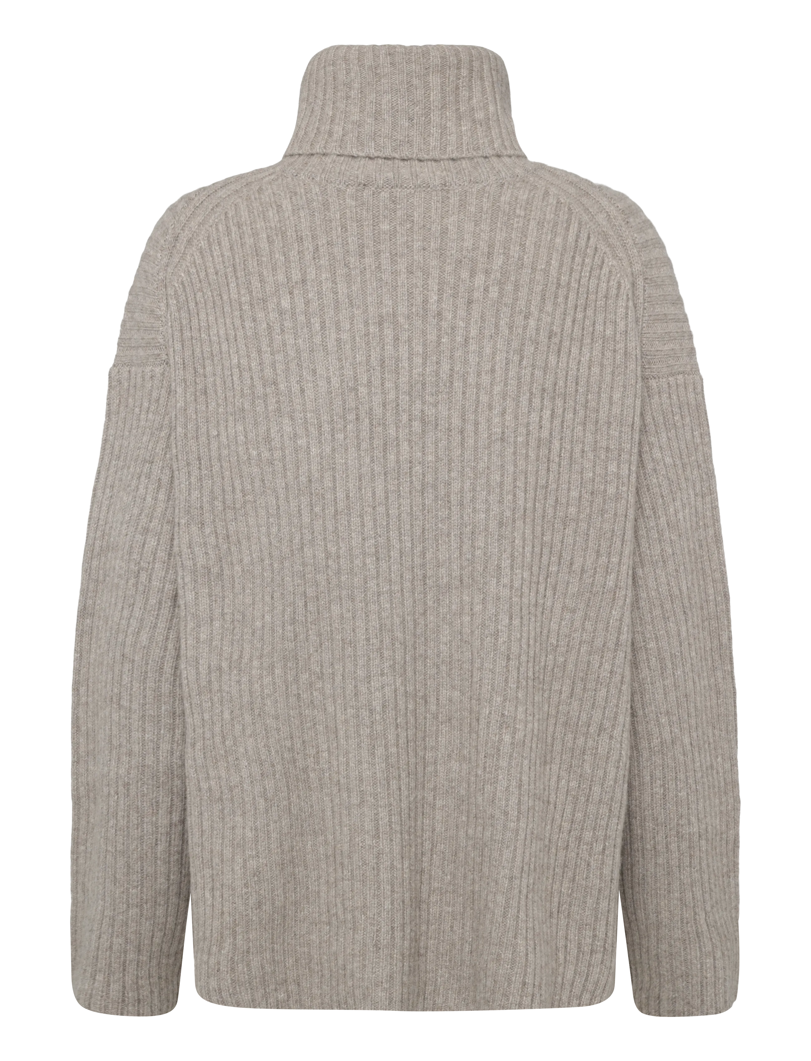 HOLZWEILER - Amara Rib Turtleneck - taupe - 1