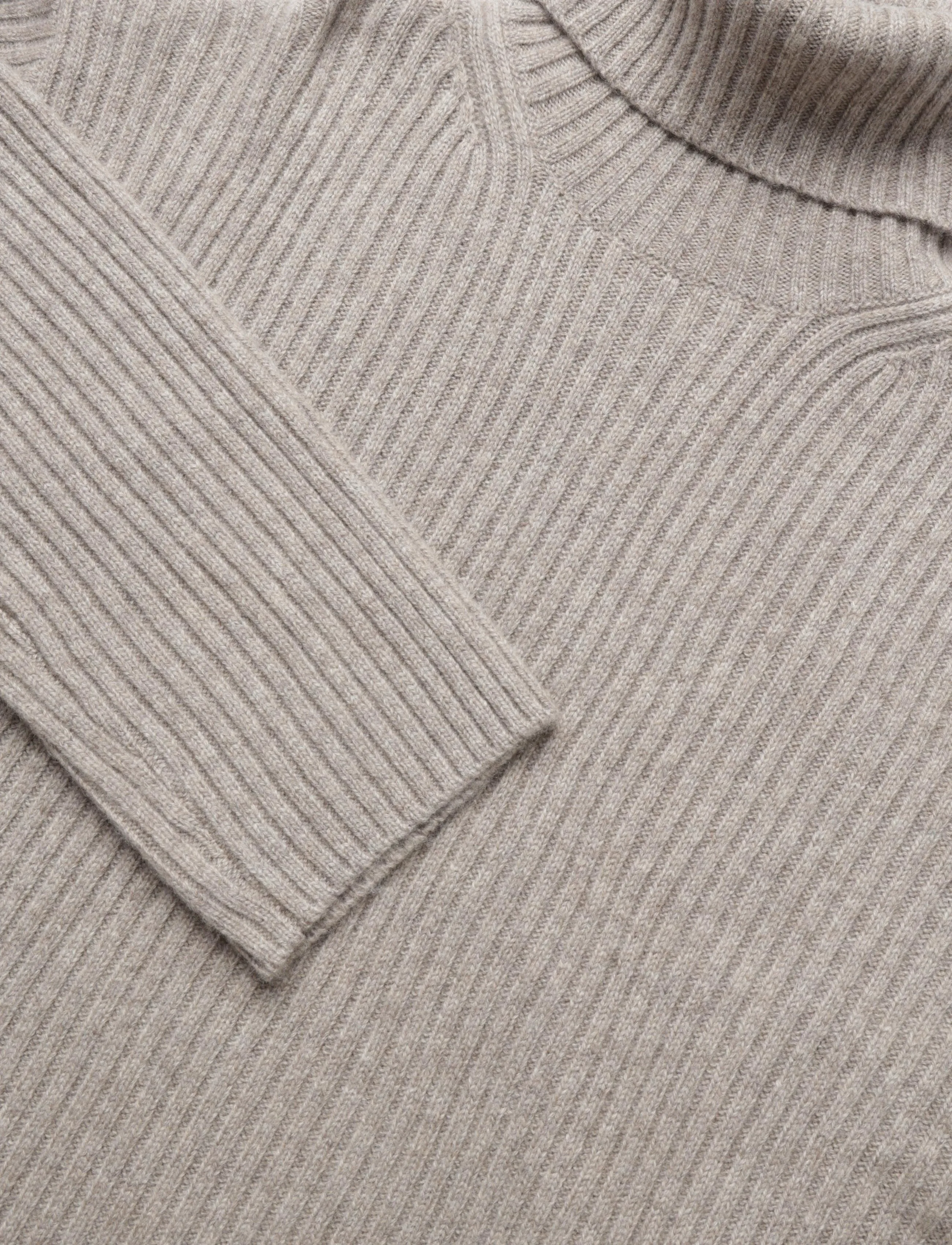 HOLZWEILER - Amara Rib Turtleneck - taupe - 2