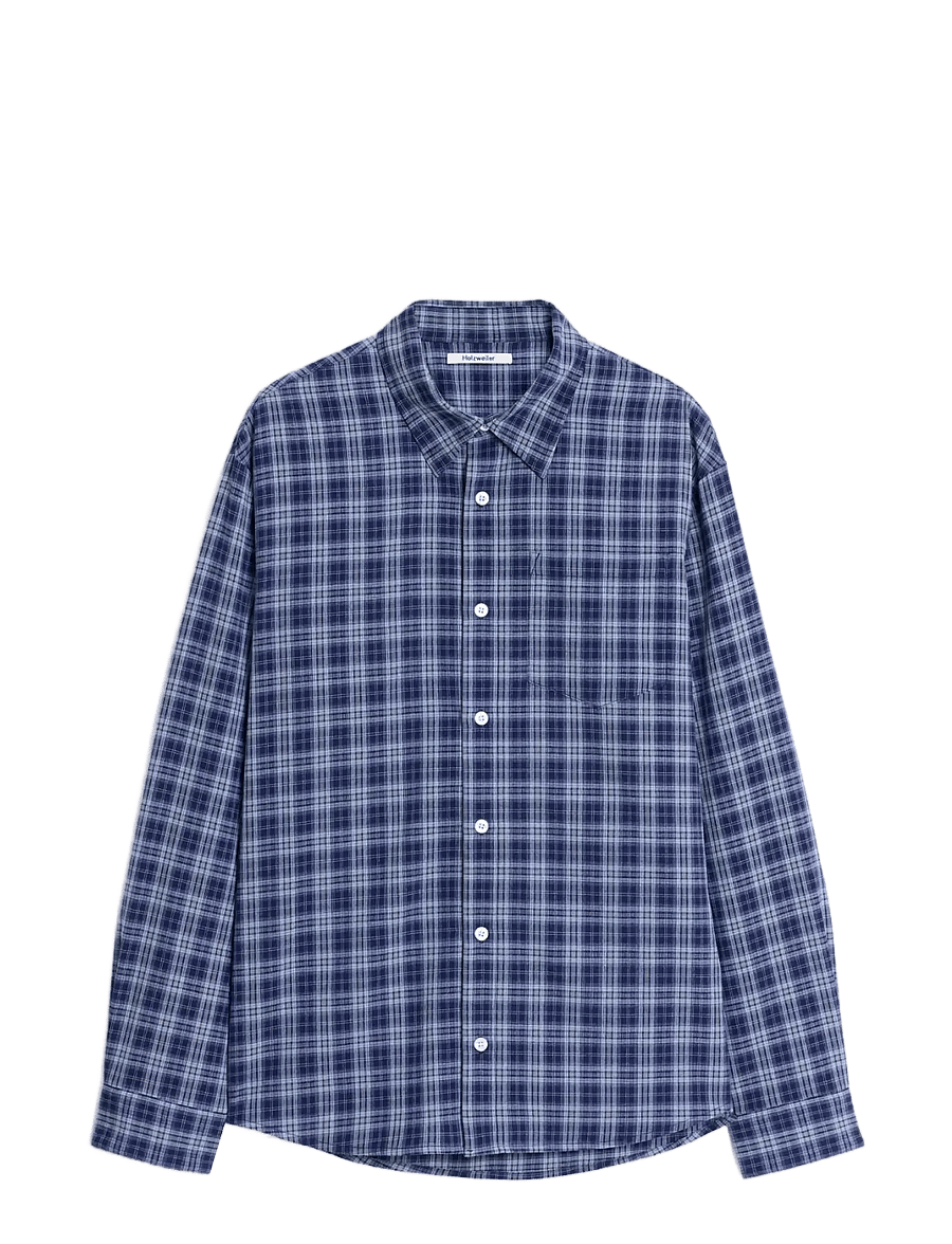 HOLZWEILER - Fjord Check Shirt - blue check - 0