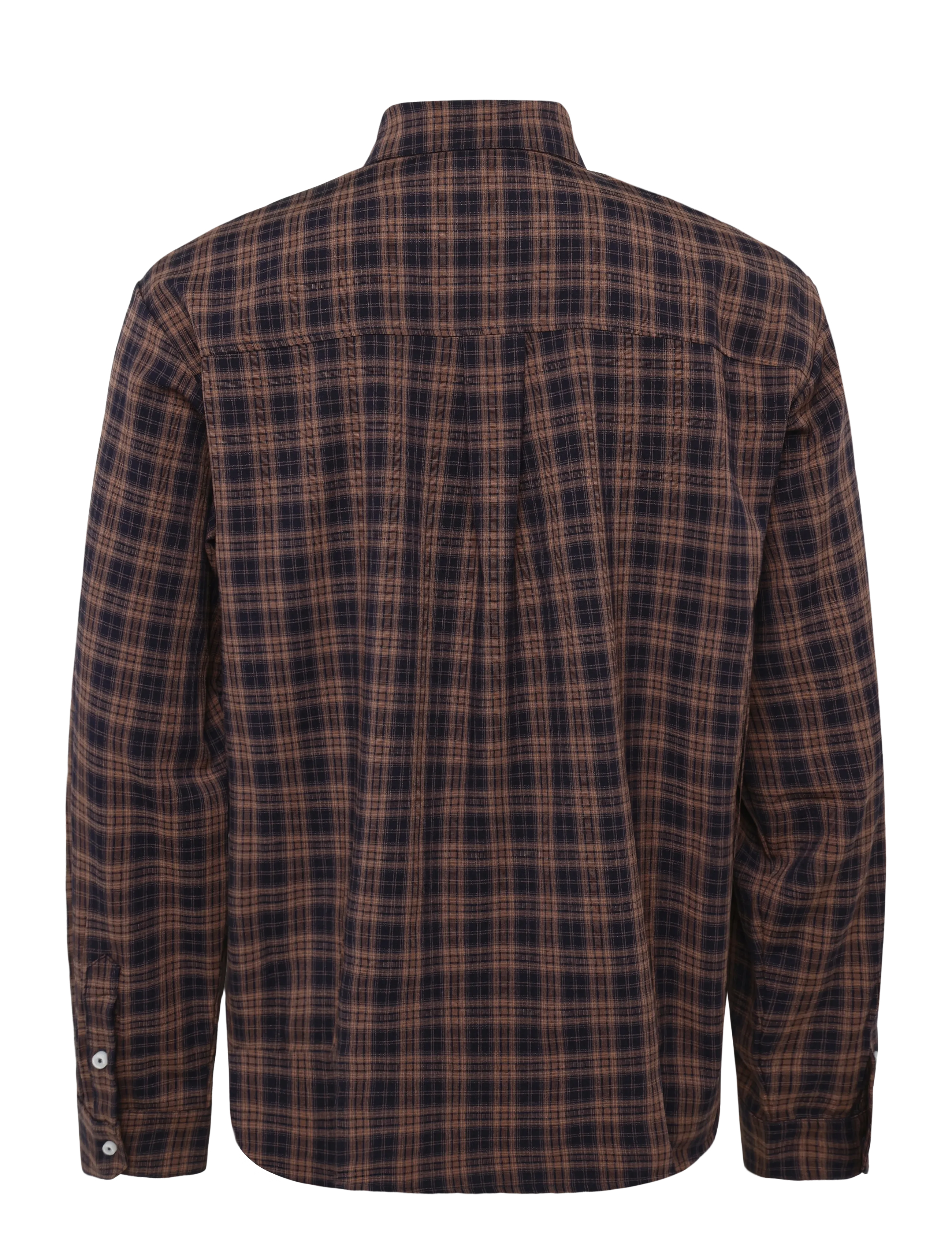 HOLZWEILER - Fjord Check Shirt - rutiga skjortor - orange check - 1