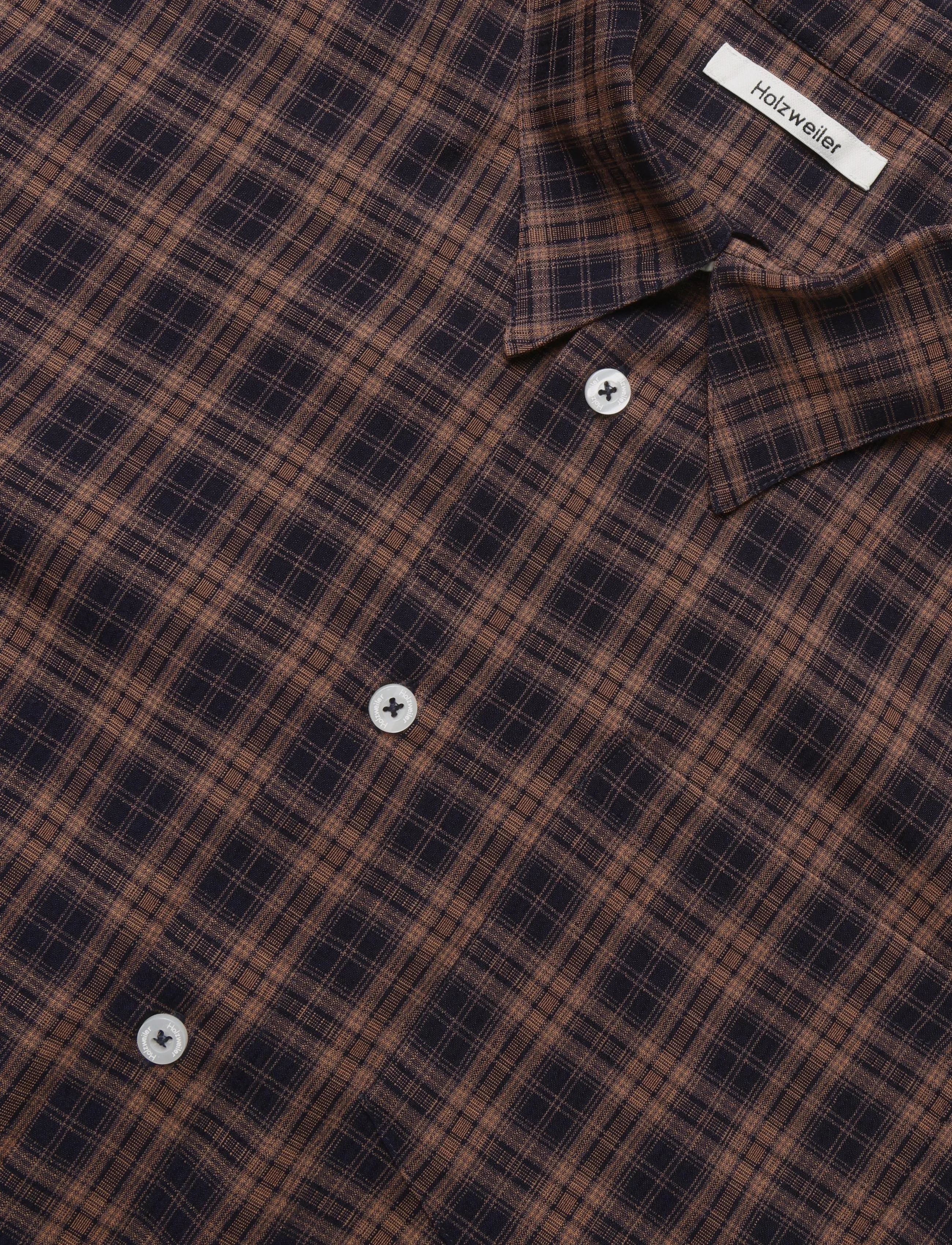 HOLZWEILER - Fjord Check Shirt - rutiga skjortor - orange check - 2