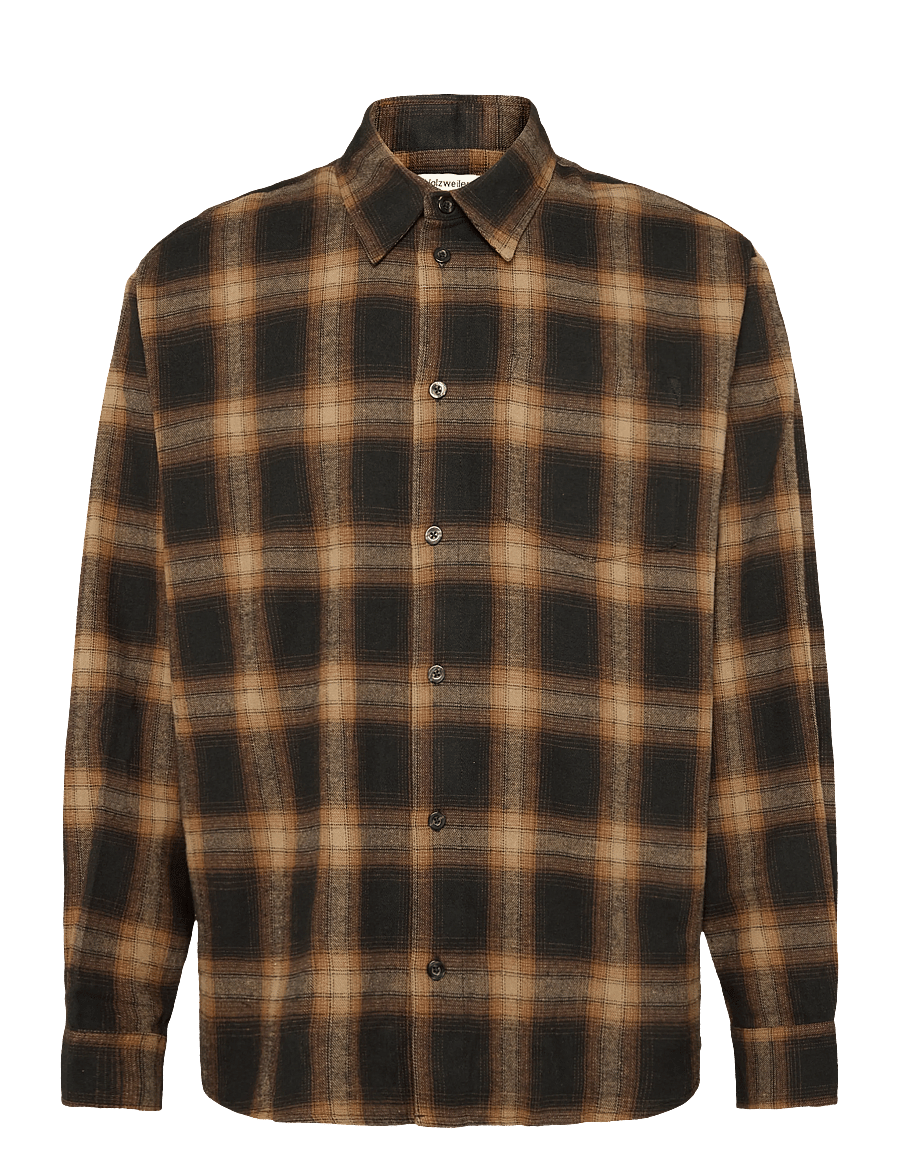 HOLZWEILER - Harbor Shirt - flanellipaidat - brown check - 0