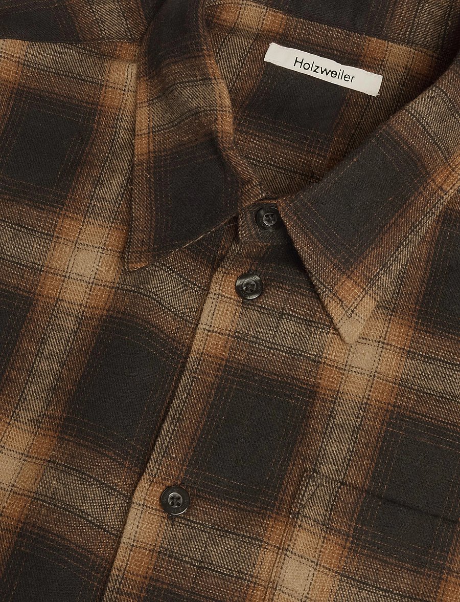 HOLZWEILER - Harbor Shirt - flanellipaidat - brown check - 2