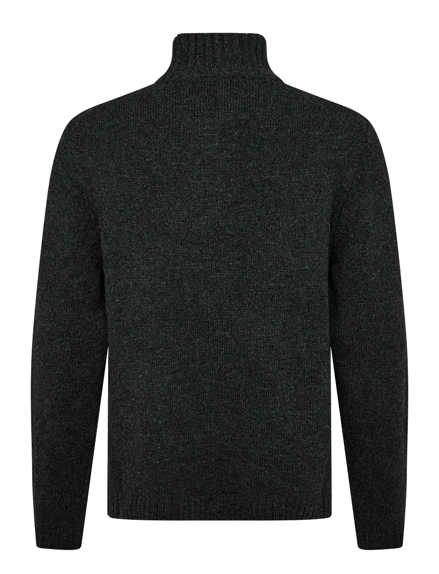 HOLZWEILER - Andreas Zip-Up Cardigan - pullover mit halbem reißverschluss - dk. grey - 1