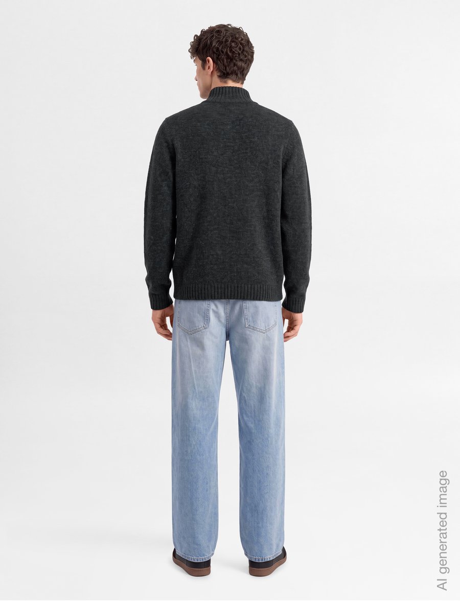 HOLZWEILER - Andreas Zip-Up Cardigan - džemperiai su pusiniu užtrauktuku - dk. grey - 4