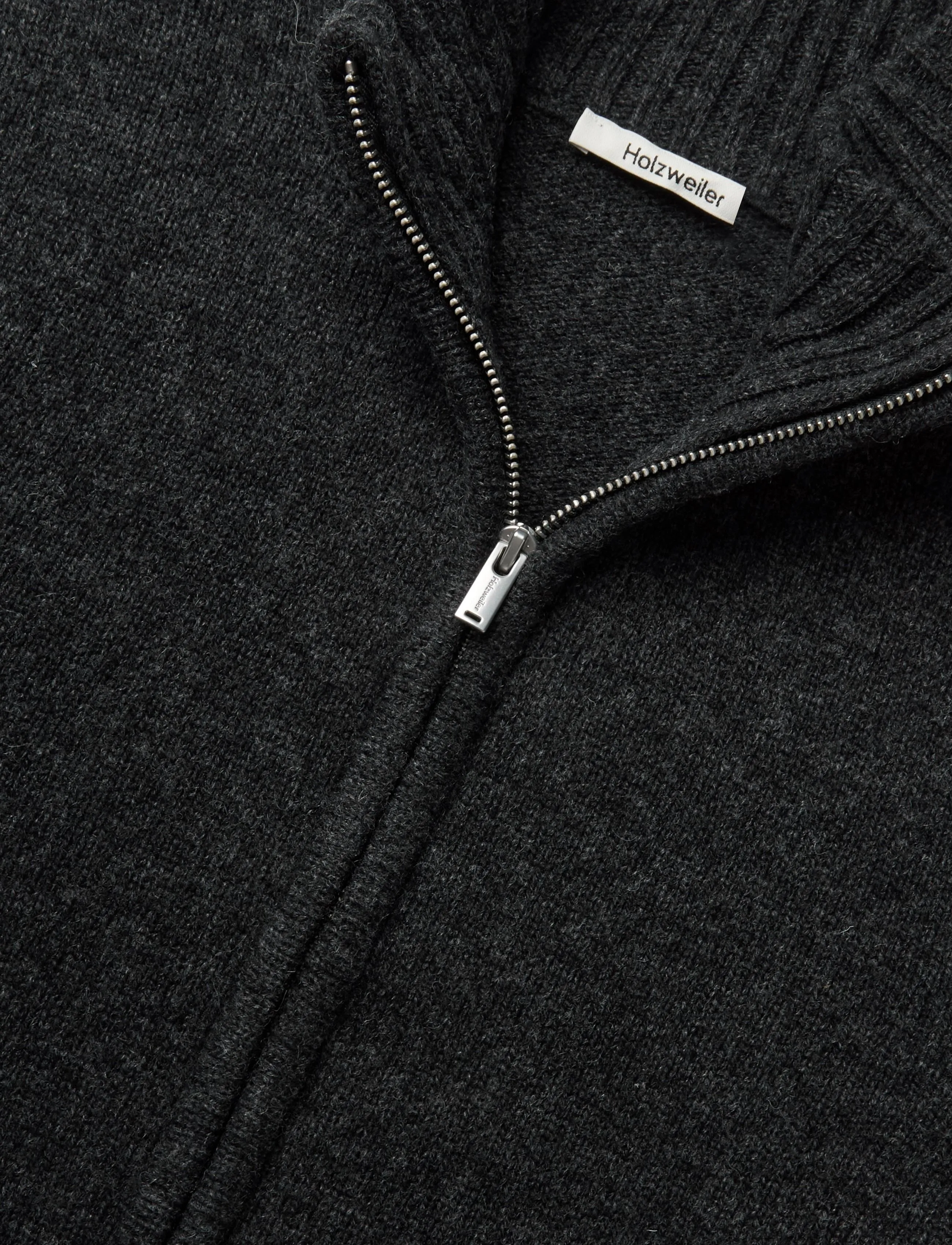 HOLZWEILER - Andreas Zip-Up Cardigan - pullover mit halbem reißverschluss - dk. grey - 2