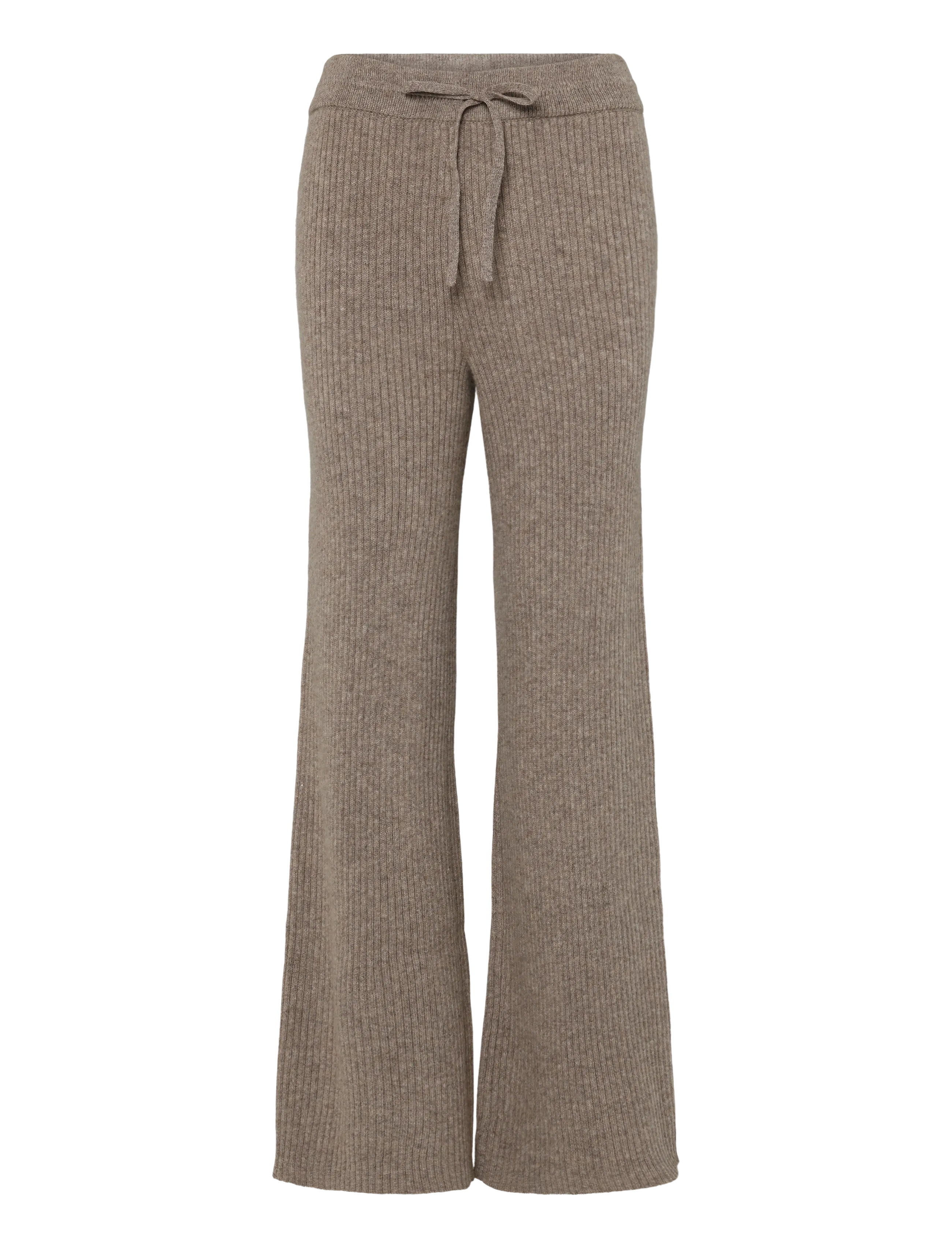 HOLZWEILER Amara Rib Trousers - Kläder - TAUPE / beige
