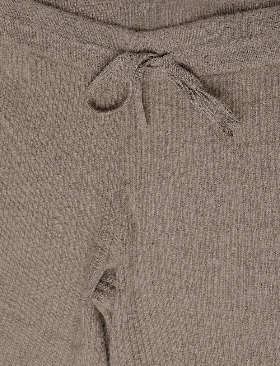 HOLZWEILER - Amara Rib Trousers - utsvängda byxor - taupe - 2