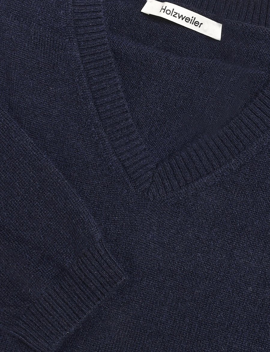 HOLZWEILER - Isabella Cashmere V-Neck - cashmere - dk. navy - 2