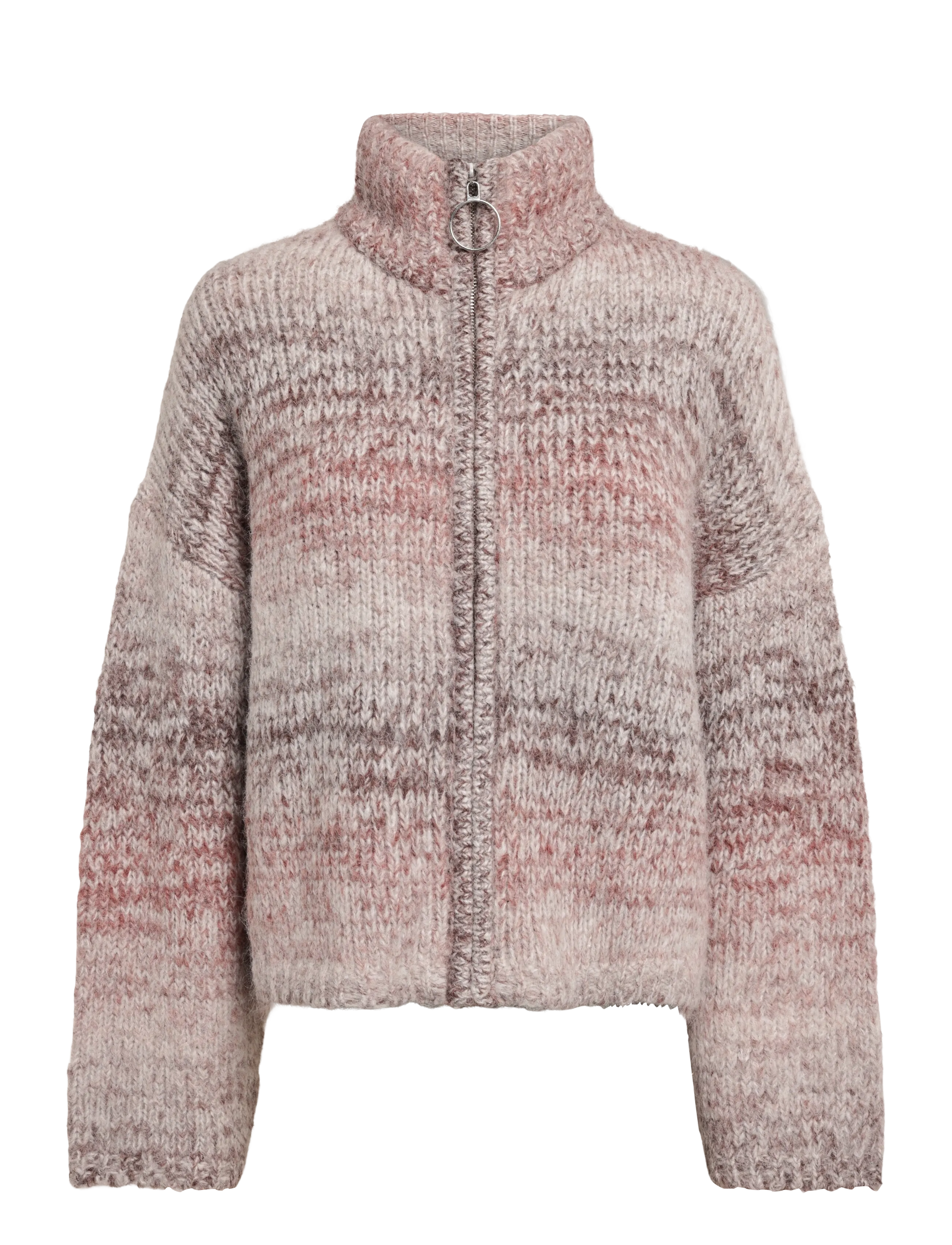 HOLZWEILER Tine Gradient Cardigan - Strickmode - BURGUNDY MIX / burgundy