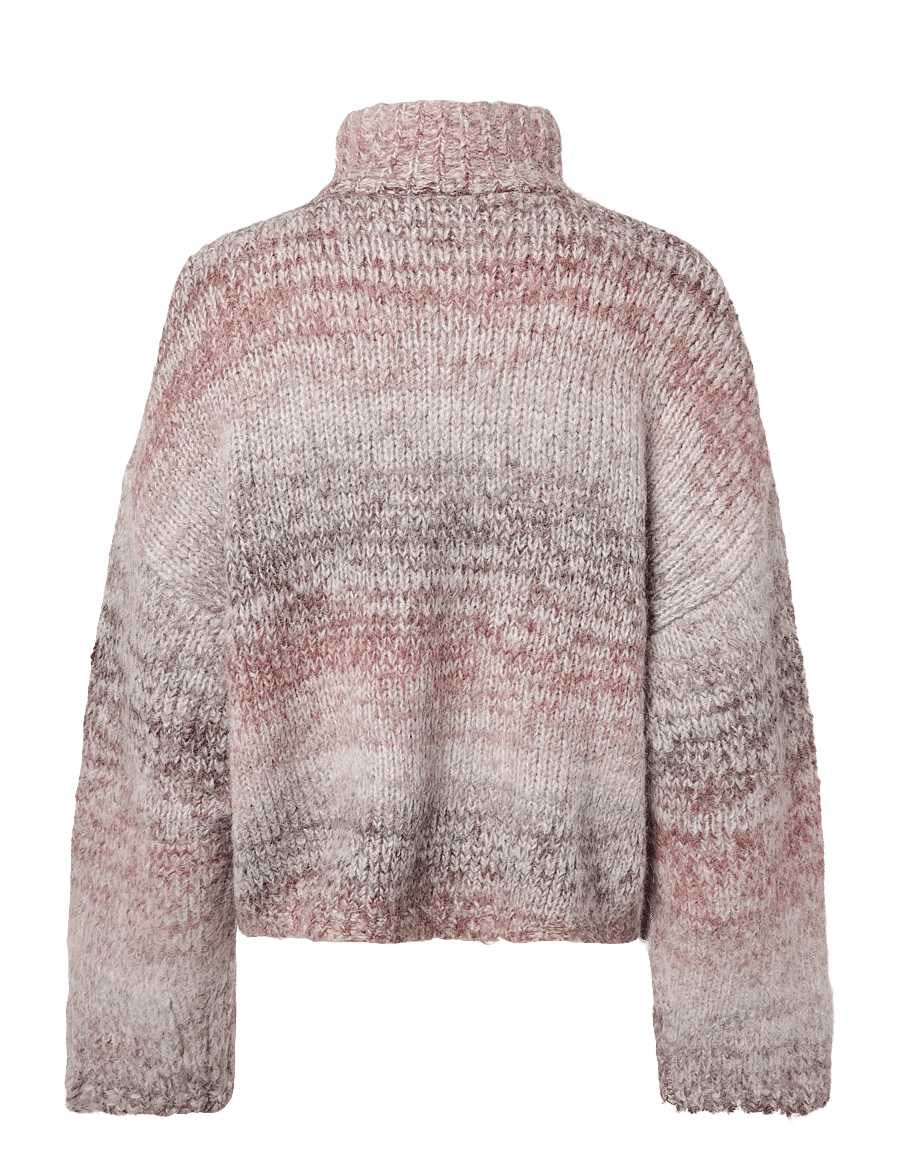 HOLZWEILER - Tine Gradient Cardigan - cardigans - burgundy mix - 1