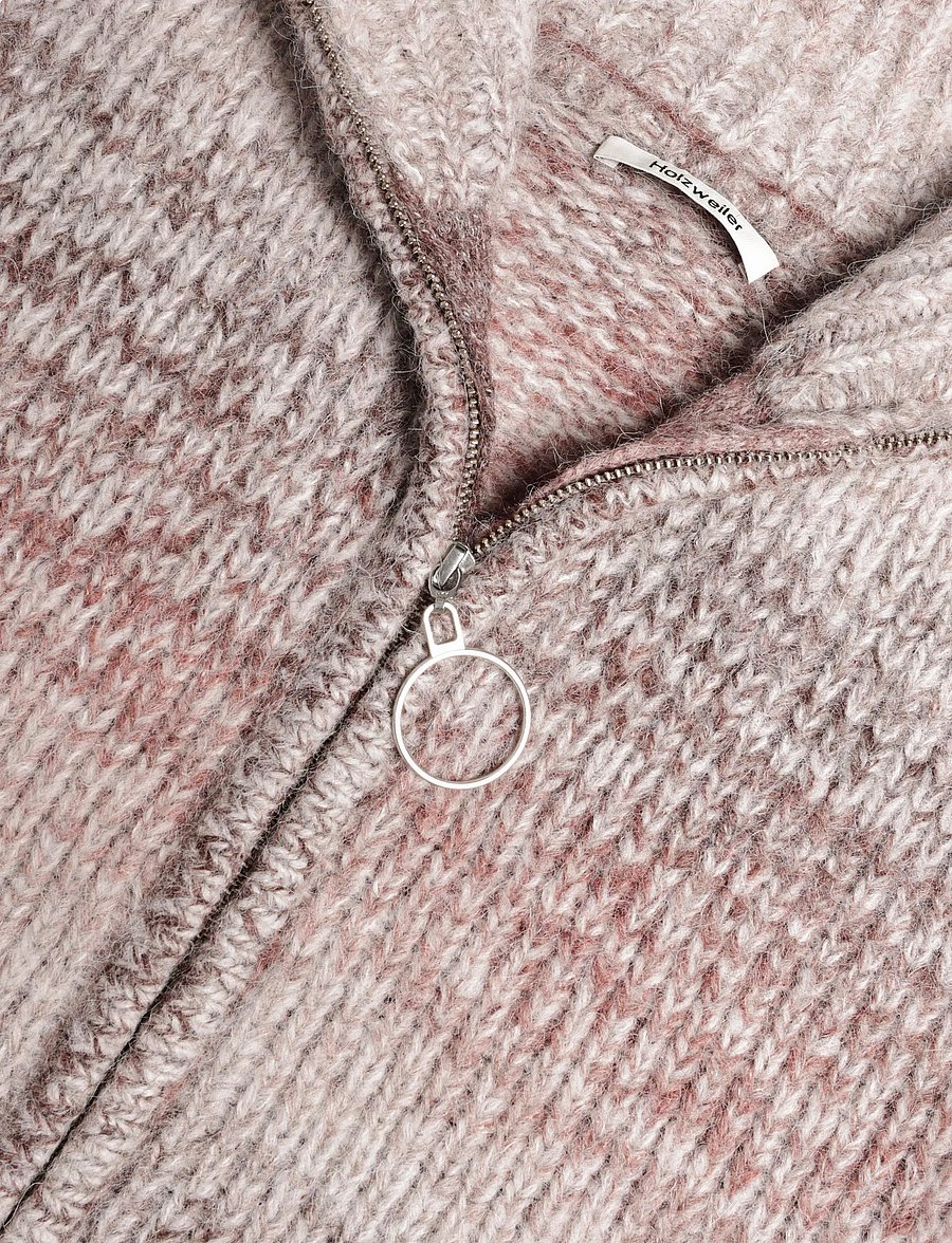 HOLZWEILER - Tine Gradient Cardigan - cardigans - burgundy mix - 2