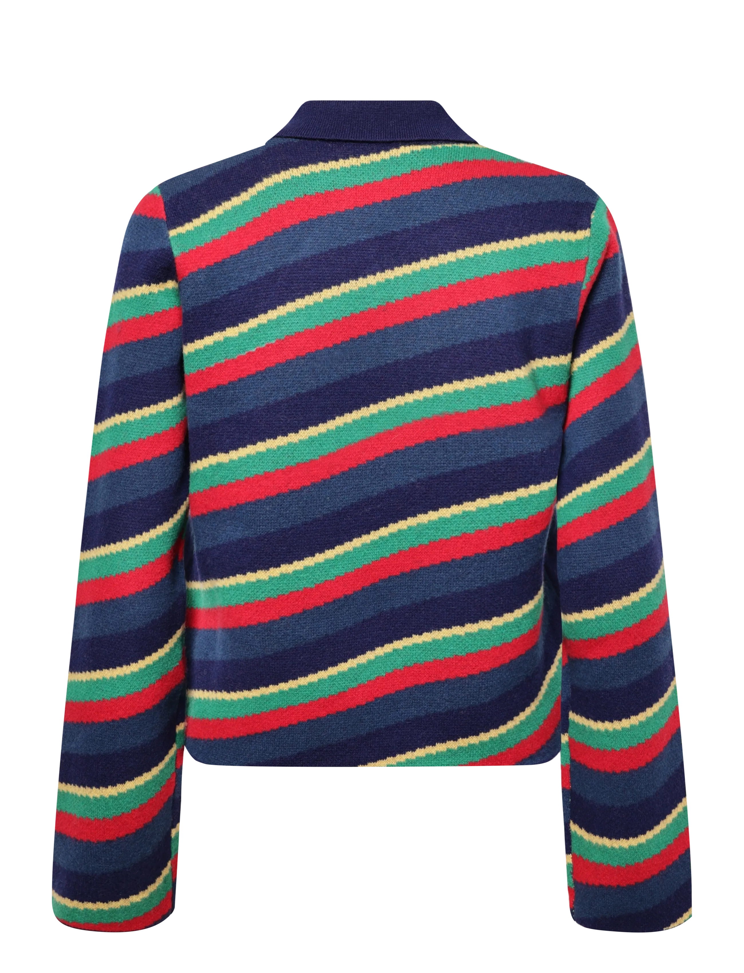 HOLZWEILER - Nova Jacquard Polo Sweater - red mix - 1