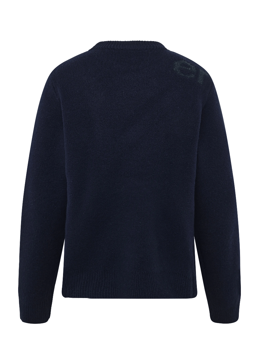 HOLZWEILER - Haza Logo Crewneck Sweater - round necks - navy mix - 1
