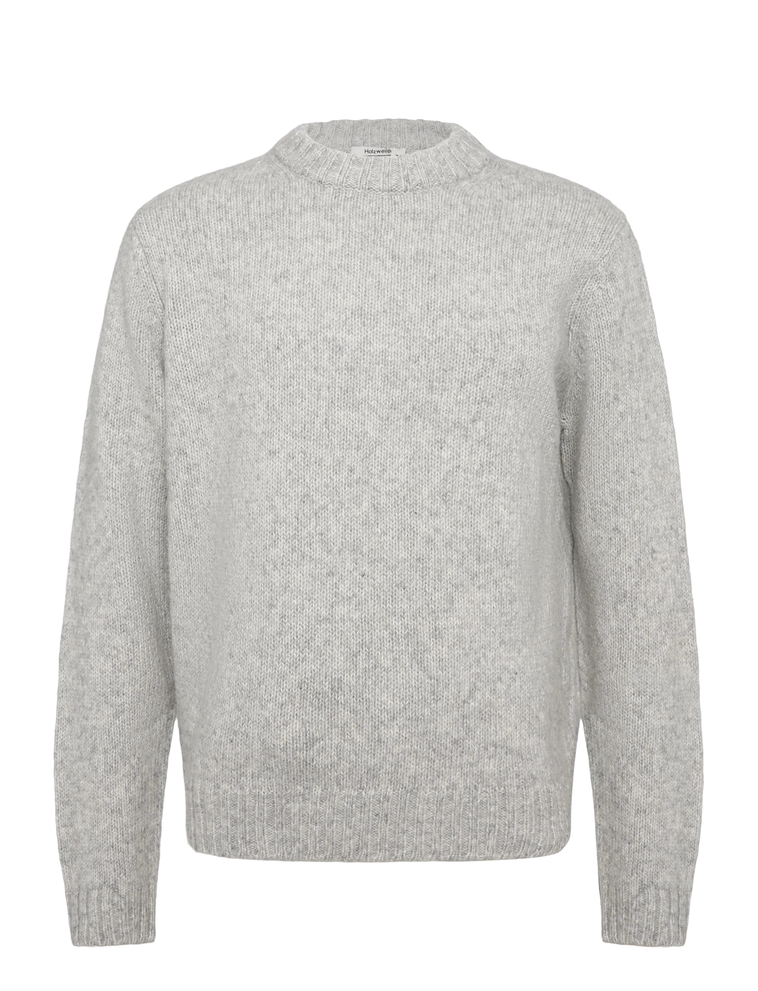 HOLZWEILER Bent Crewneck Sweater - Round Necks - LT. GREY MIX / grey