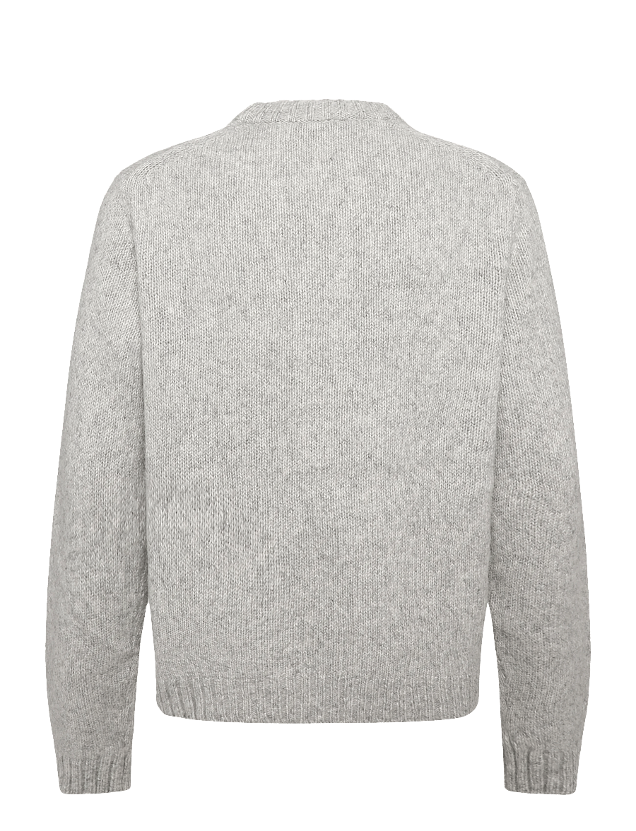 HOLZWEILER - Bent Crewneck Sweater - Ümara kaelusega - lt. grey mix - 1