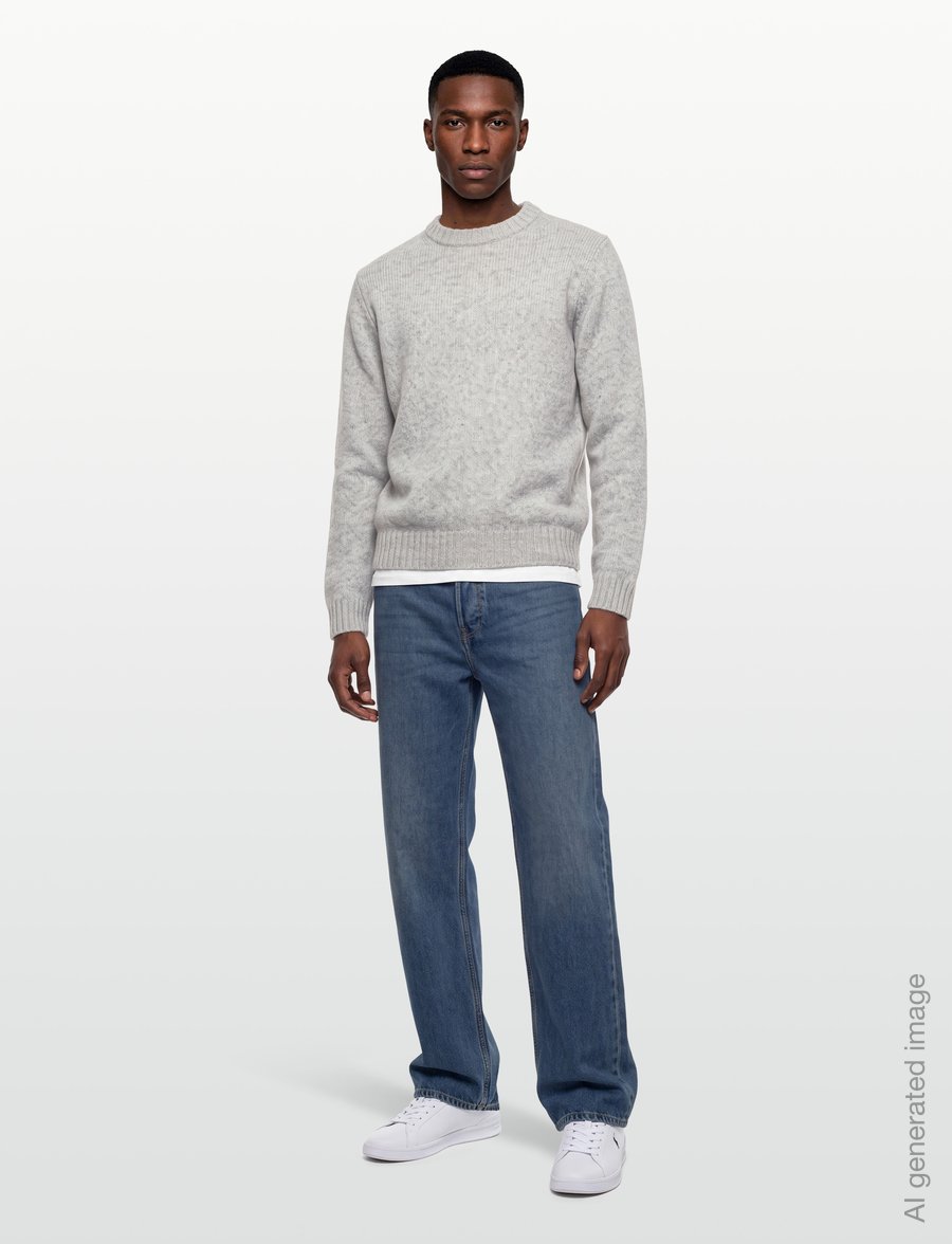 HOLZWEILER - Bent Crewneck Sweater - rundhals - lt. grey mix - 0
