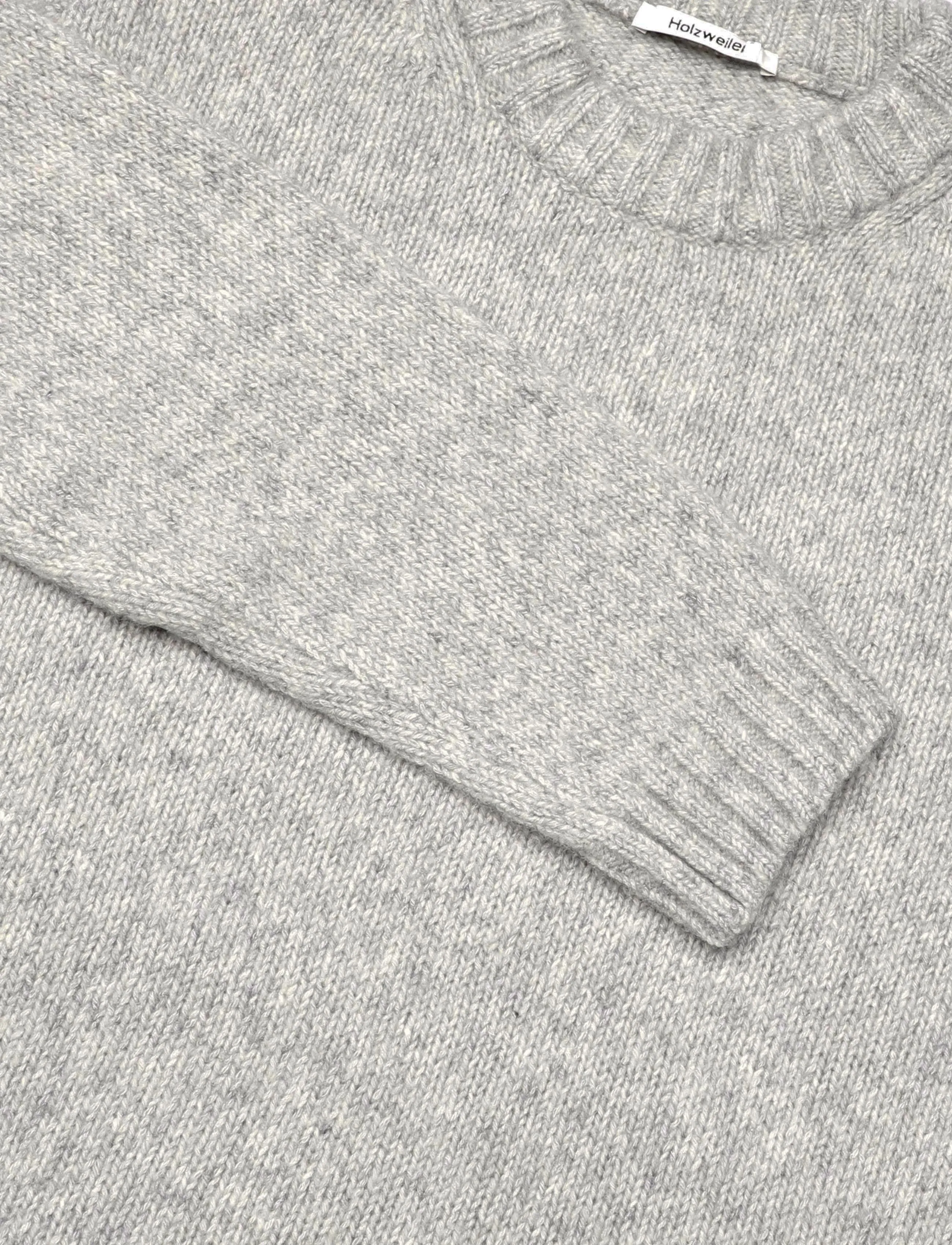 HOLZWEILER - Bent Crewneck Sweater - lt. grey mix - 2