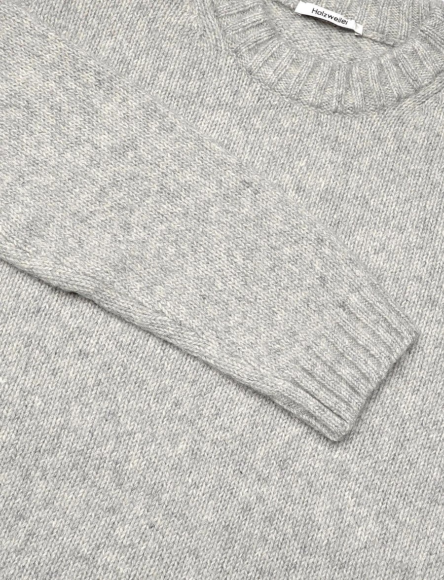 HOLZWEILER - Bent Crewneck Sweater - Ümara kaelusega - lt. grey mix - 2